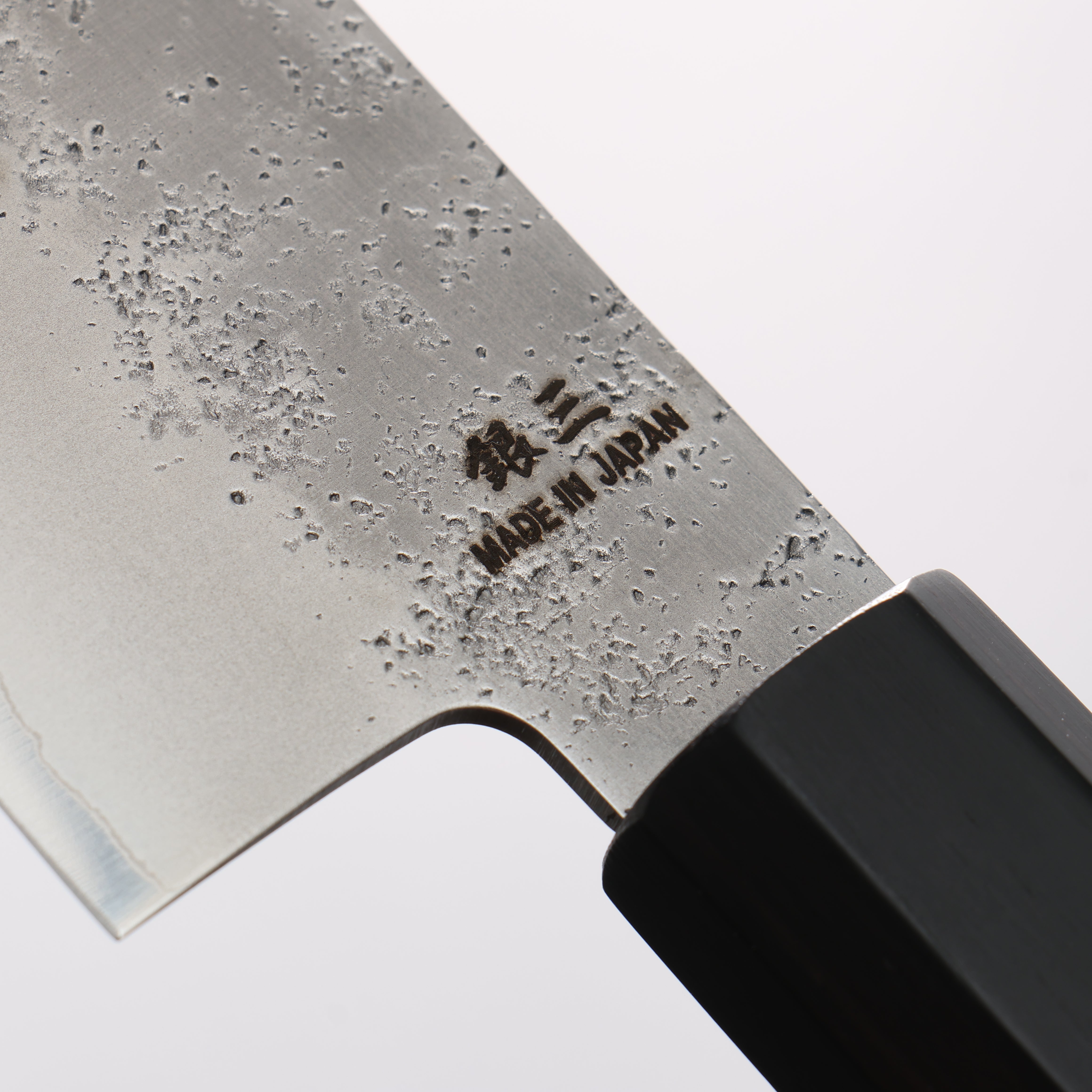 Higuchi Silver Steel No.3 Nashiji Kiritsuke Gyuto 210mm Black Pakka wood Handle - Japanny - Best Japanese Knife