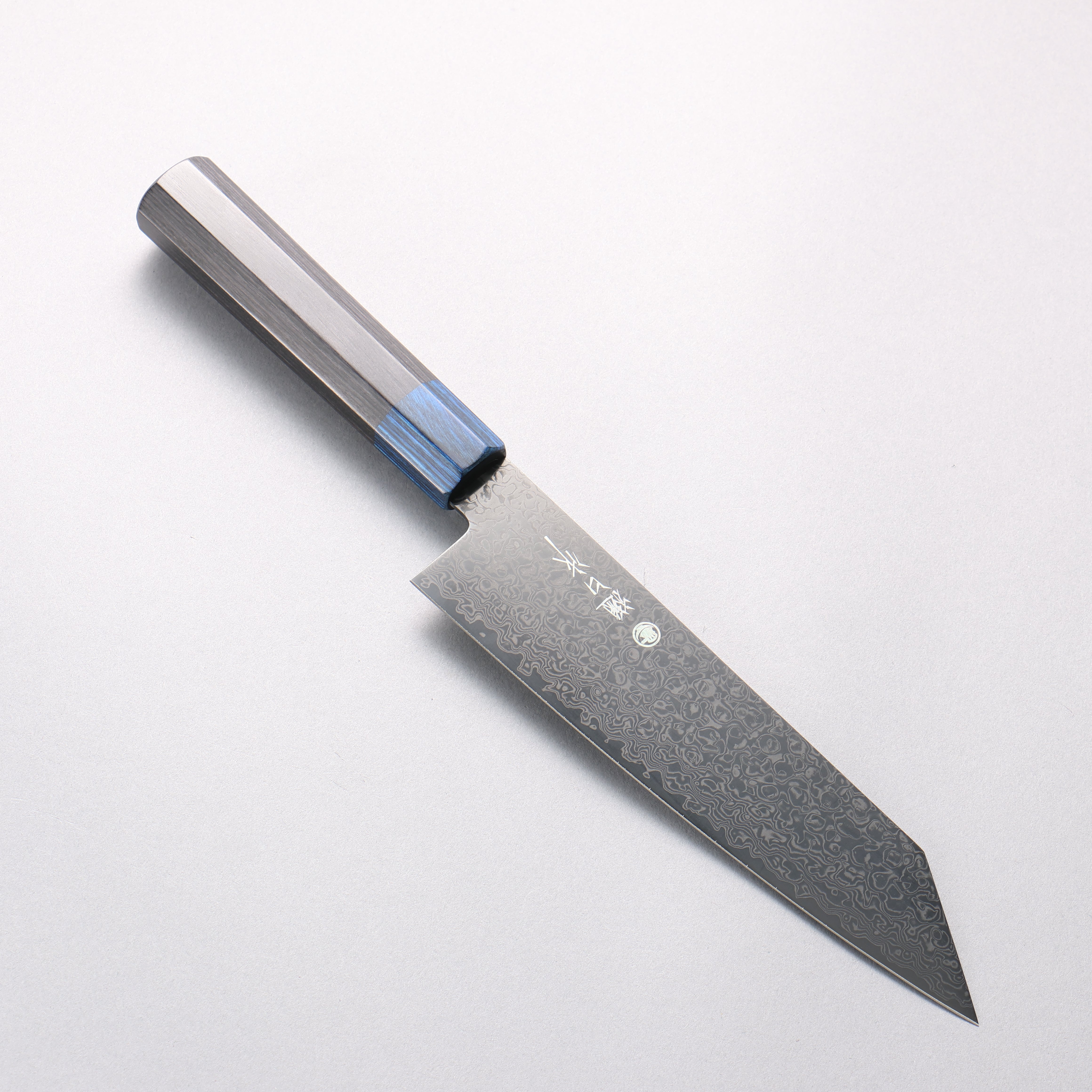 Higuchi SG2 Black Damascus Kiritsuke Santoku 180mm Black Pakka wood Handle - Japanny - Best Japanese Knife