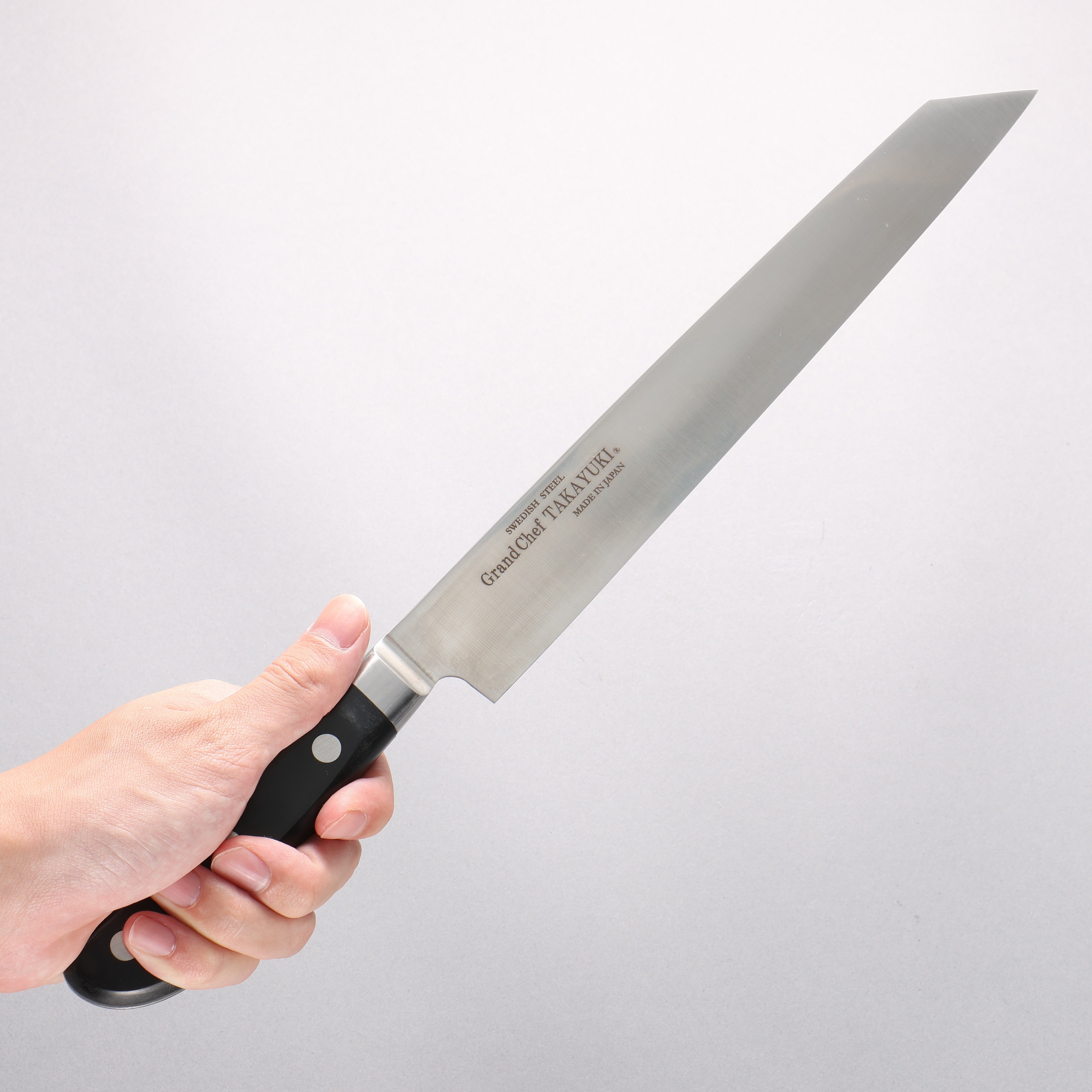 Sakai Takayuki Grand Chef [Left Handed] Swedish Steel-stn Kiritsuke Yanagiba 260mm with Sheath - Japanny - Best Japanese Knife