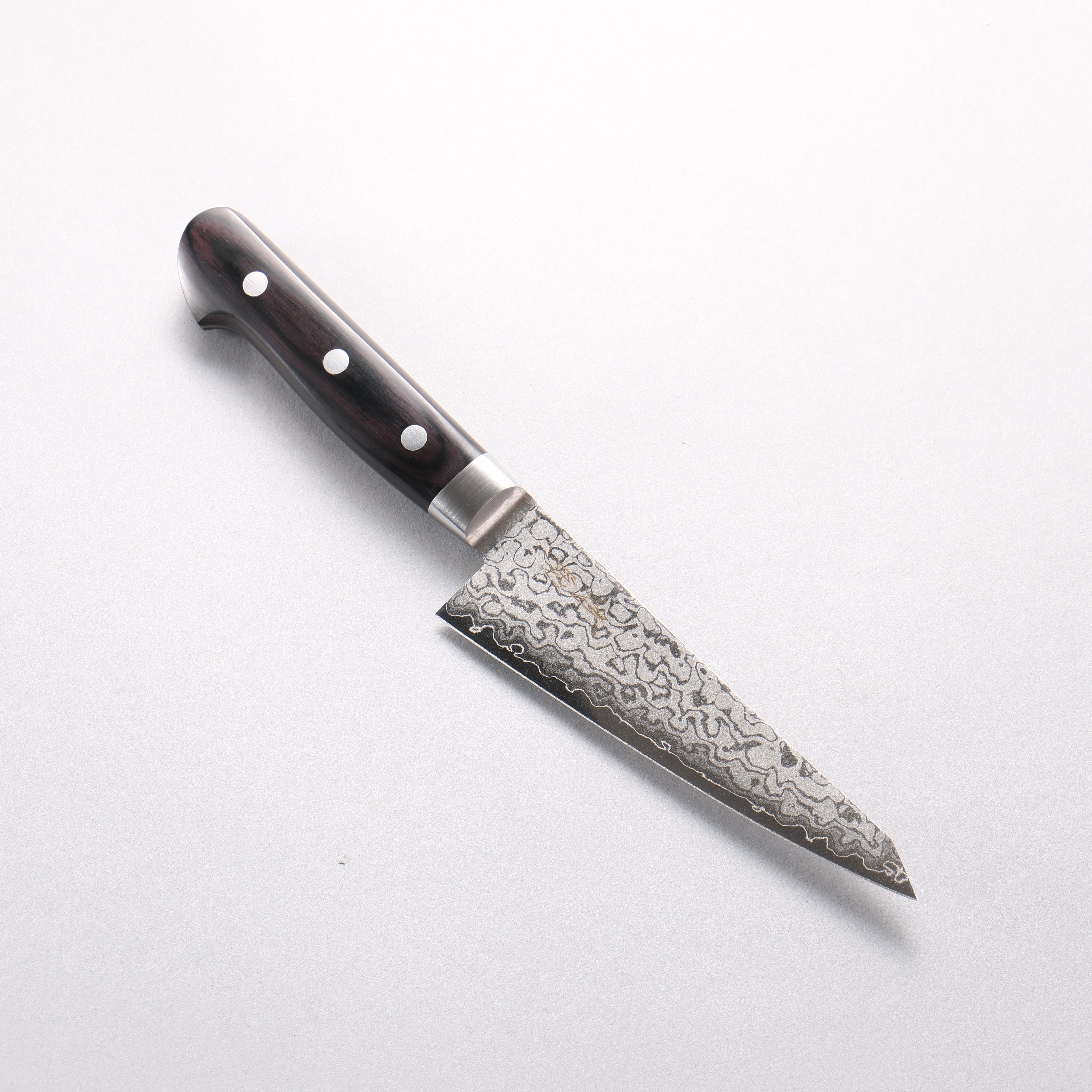 Seisuke VG10 8 Layer Damascus Migaki Finished Honesuki Boning 150mm Black Pakka wood Handle - Japanny - Best Japanese Knife