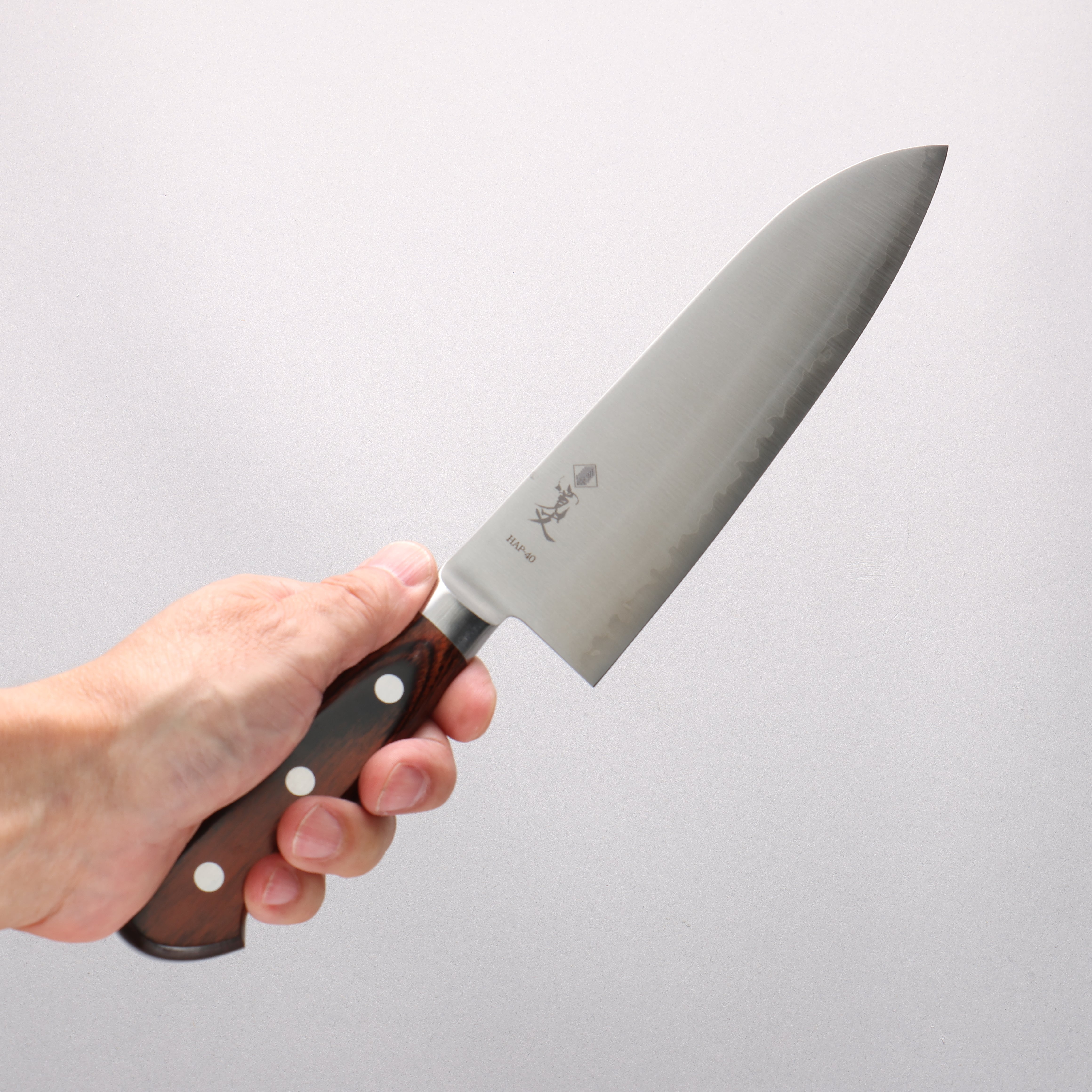 Kanjyo HAP40 Santoku 180mm Mahogany Handle - Japanny - Best Japanese Knife