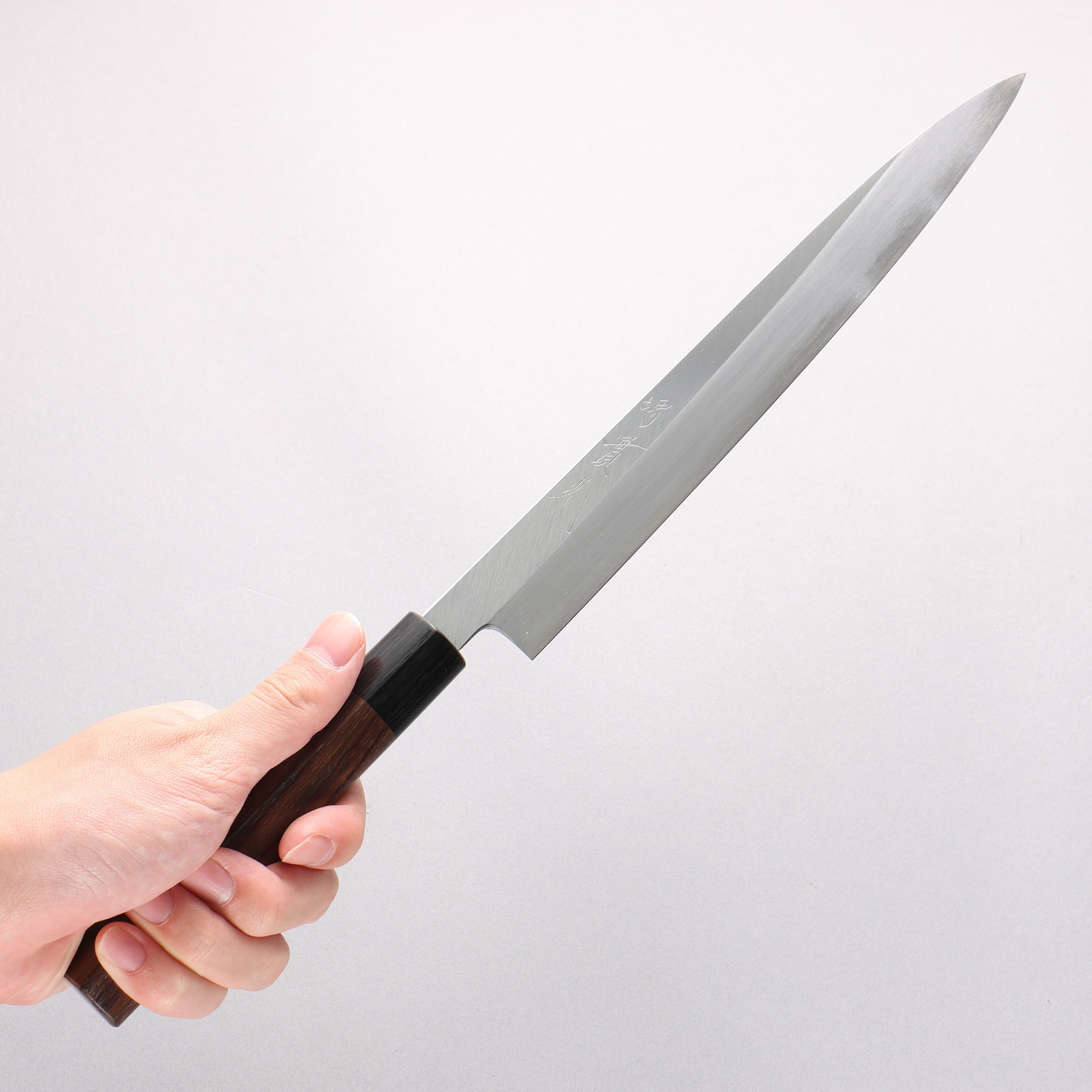 Jikko White Steel No.2 Yanagiba 240mm Shitan Handle - Japanny - Best Japanese Knife