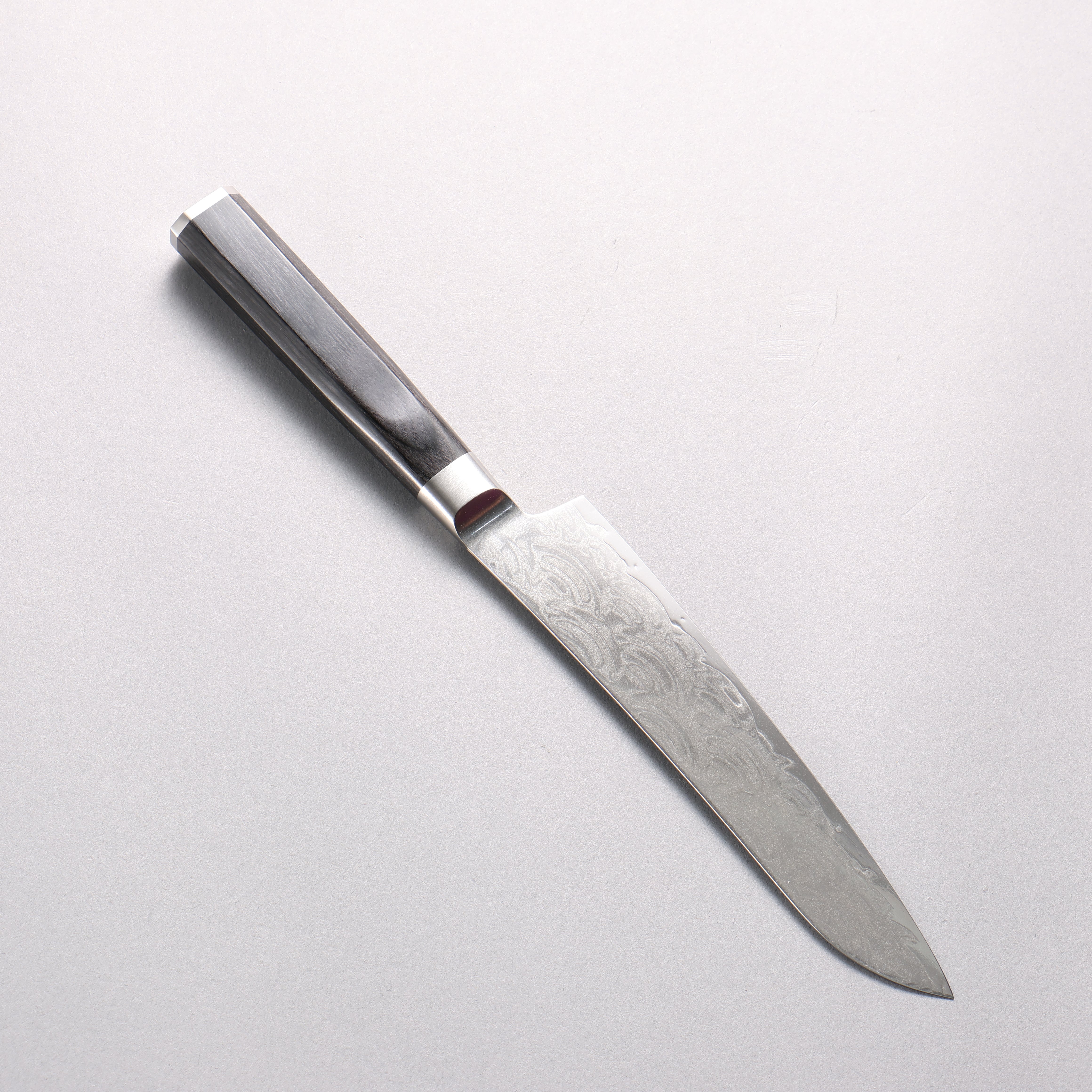 Sakai Takayuki Seigaiha (Blue Ocean Wave) B��hler SP Steel 45 Layer Damascus Migaki Finished Petty-Utility 150mm Black Pakka wood Handle - Japanny - Best Japanese Knife