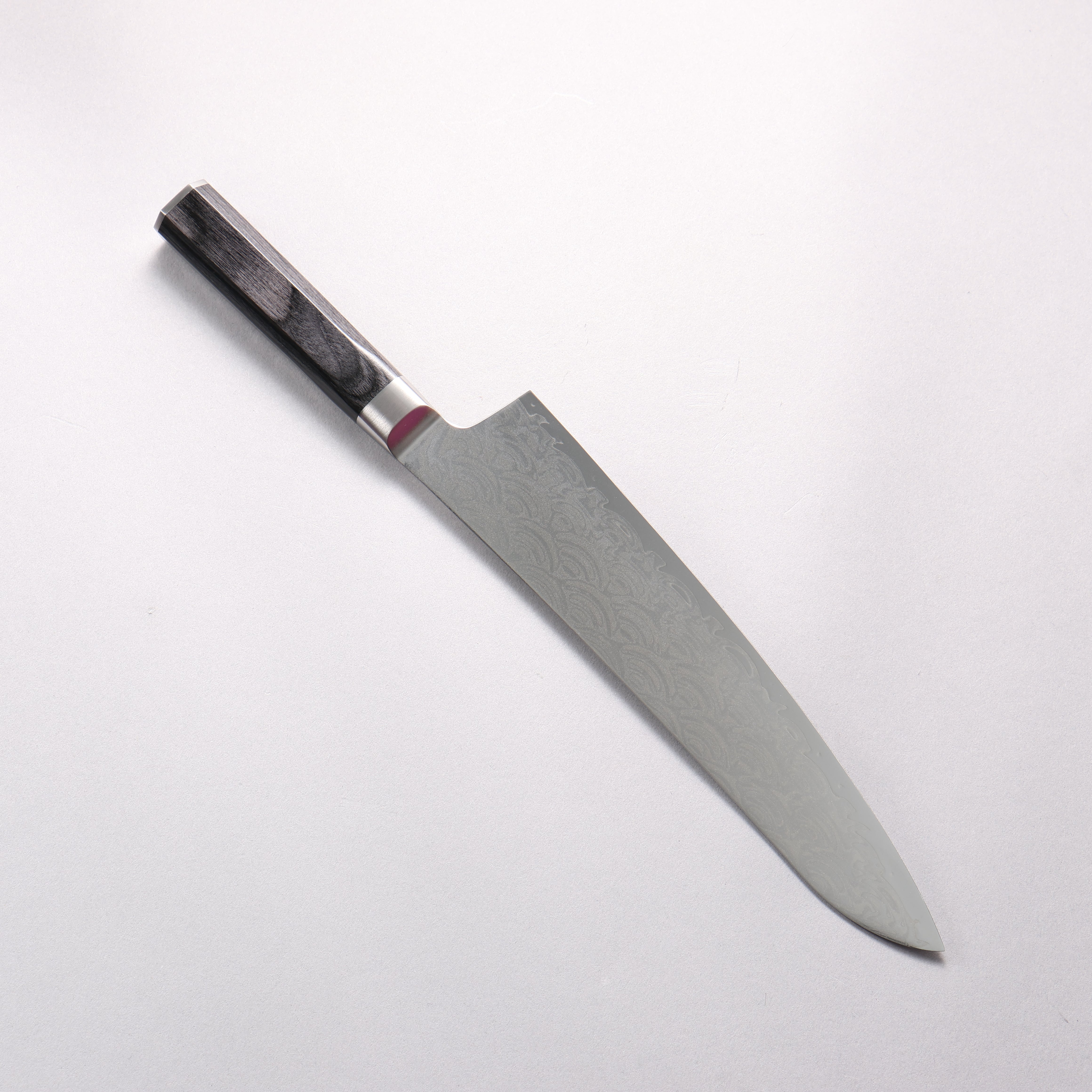 Sakai Takayuki Seigaiha (Blue Ocean Wave) B��hler SP Steel 45 Layer Damascus Migaki Finished Gyuto 240mm Black Pakka wood Handle - Japanny - Best Japanese Knife