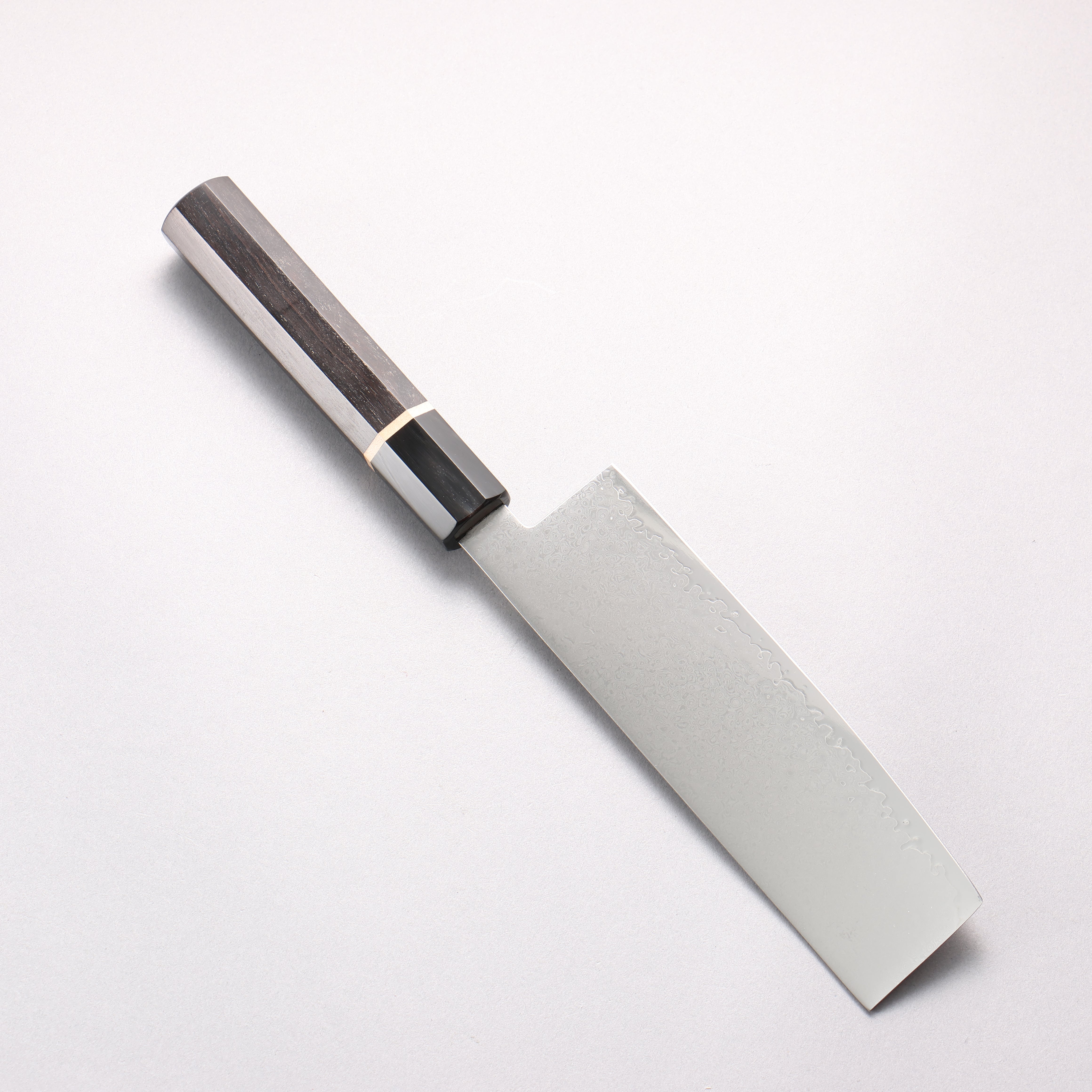 Seisuke VG10 33 Layer Damascus Nakiri 180mm Ebony Wood(With White Ring) Handle - Japanny - Best Japanese Knife