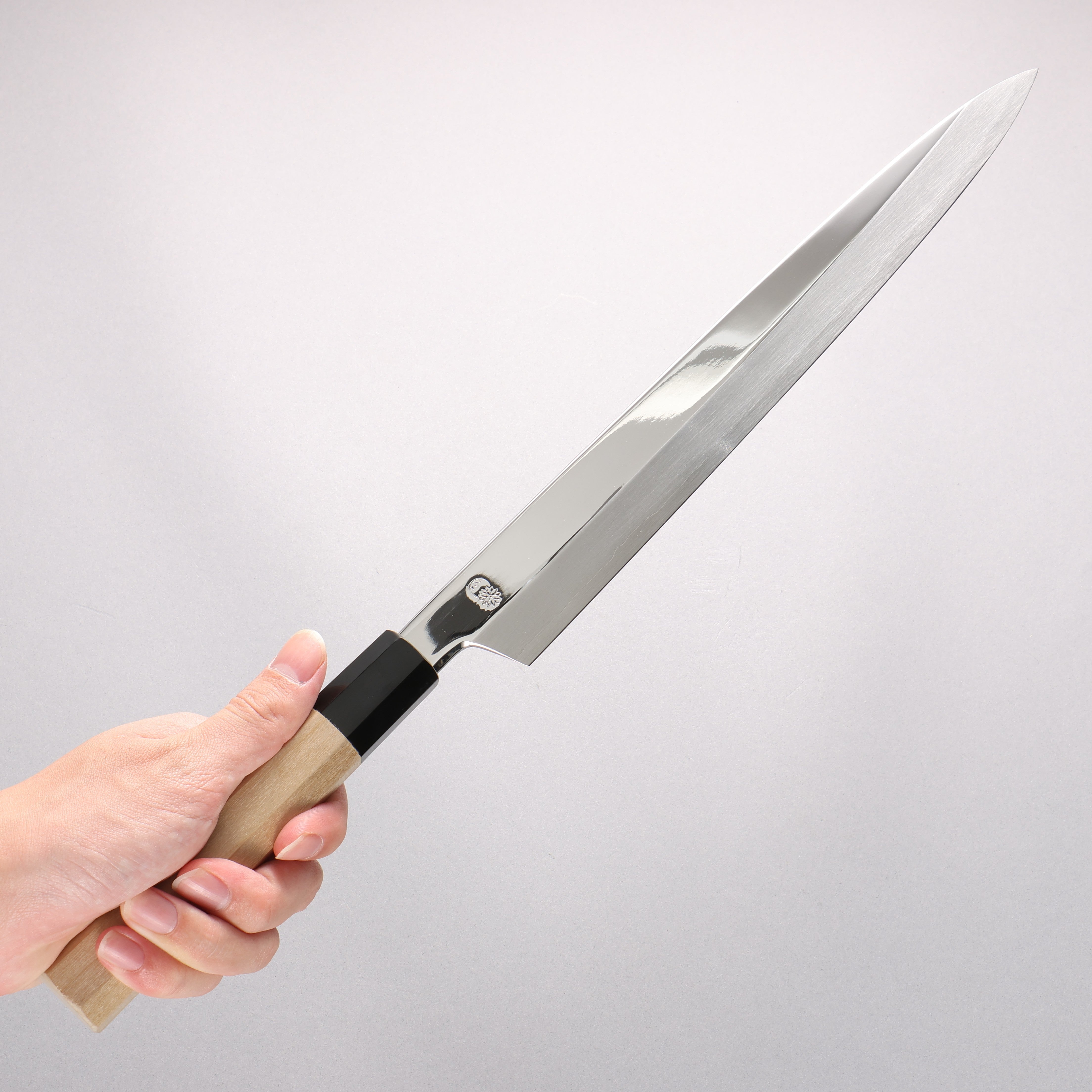 Choyo Silver Steel No.3 Mirrored Finish Yanagiba 300mm Magnolia Handle - Japanny - Best Japanese Knife