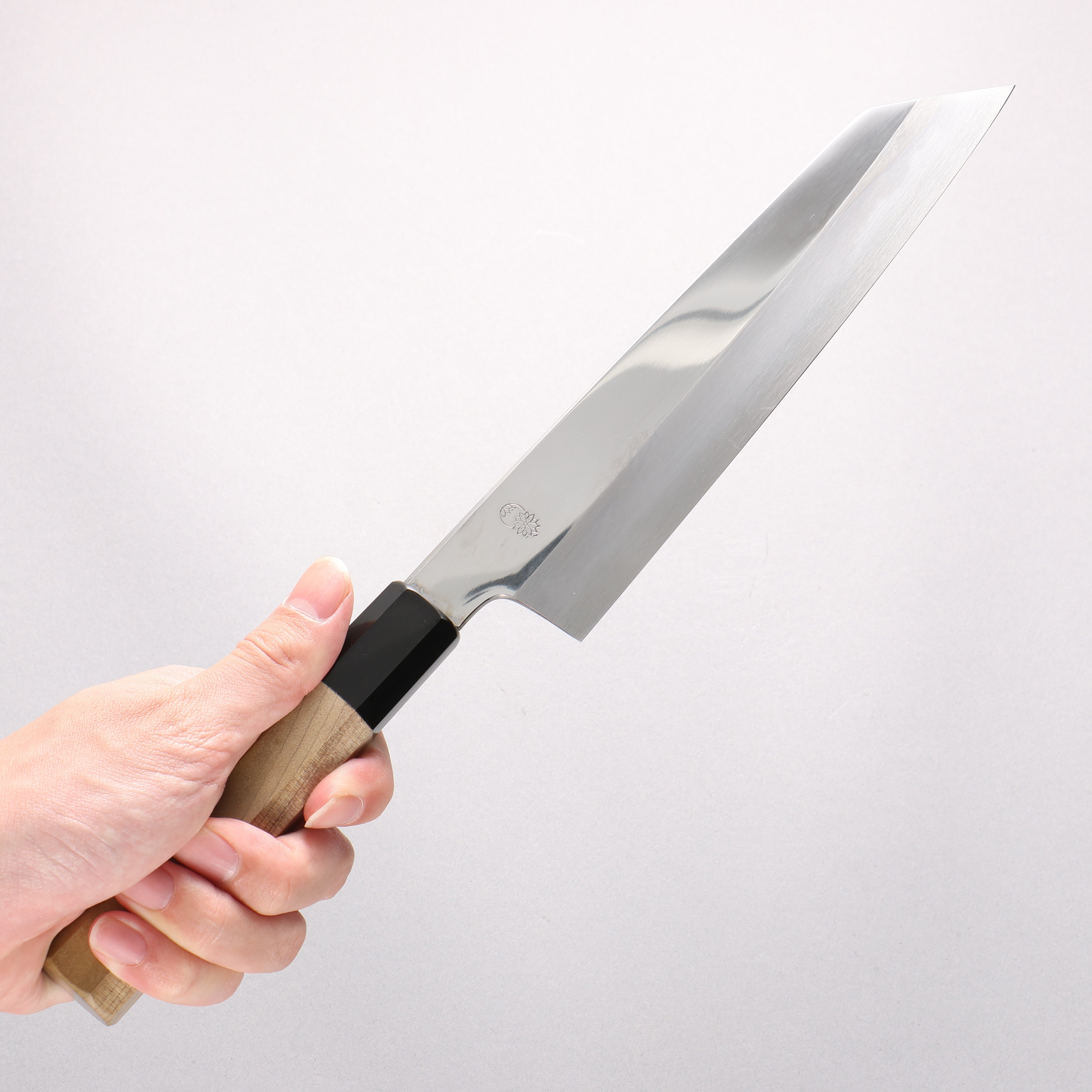 Choyo White Steel Mirrored Finish Kiritsuke Gyuto 210mm Magnolia Handle - Japanny - Best Japanese Knife