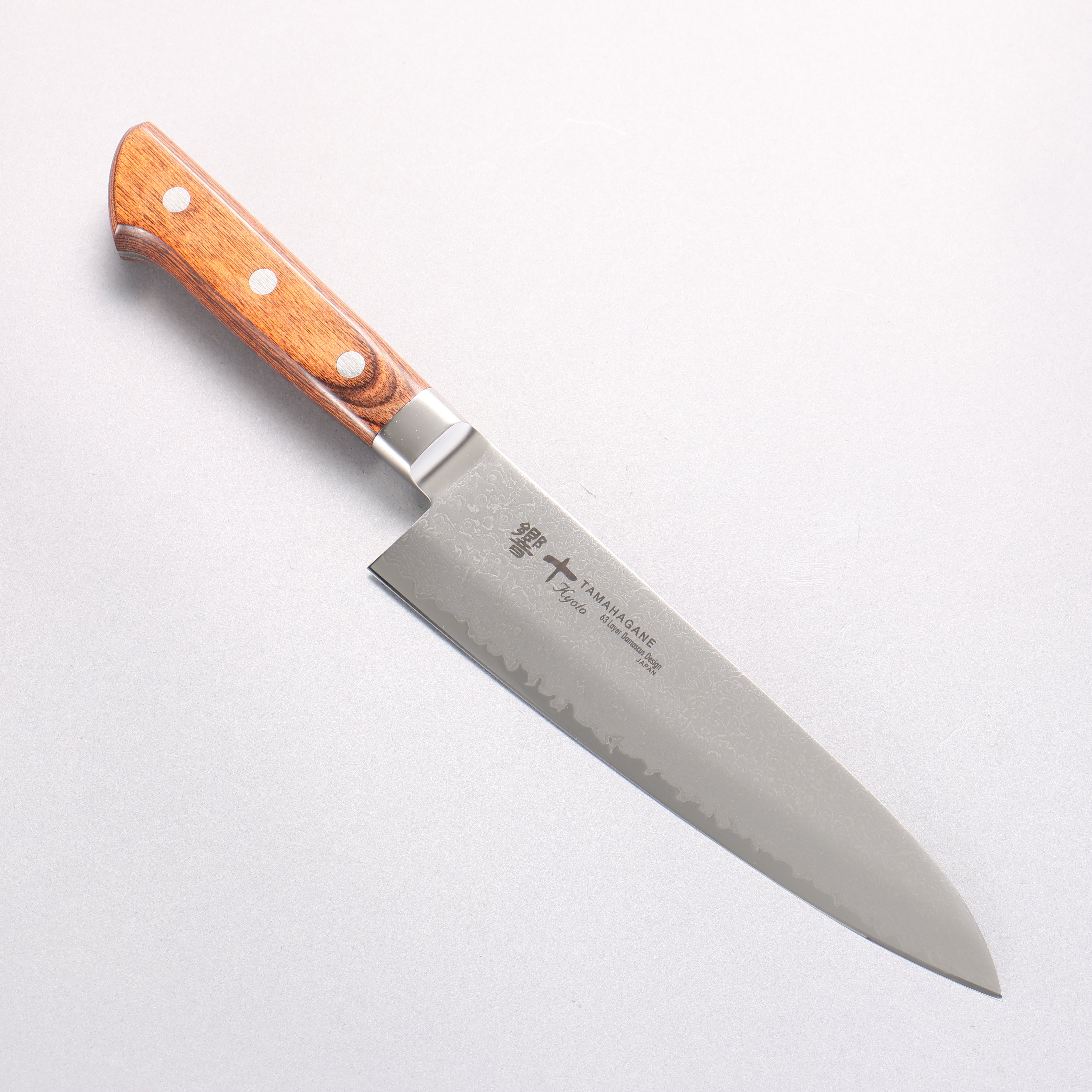 Tamahagane Kyoto 63 Layer Damascus Gyuto 180mm KP-1106 - Japanny - Best Japanese Knife