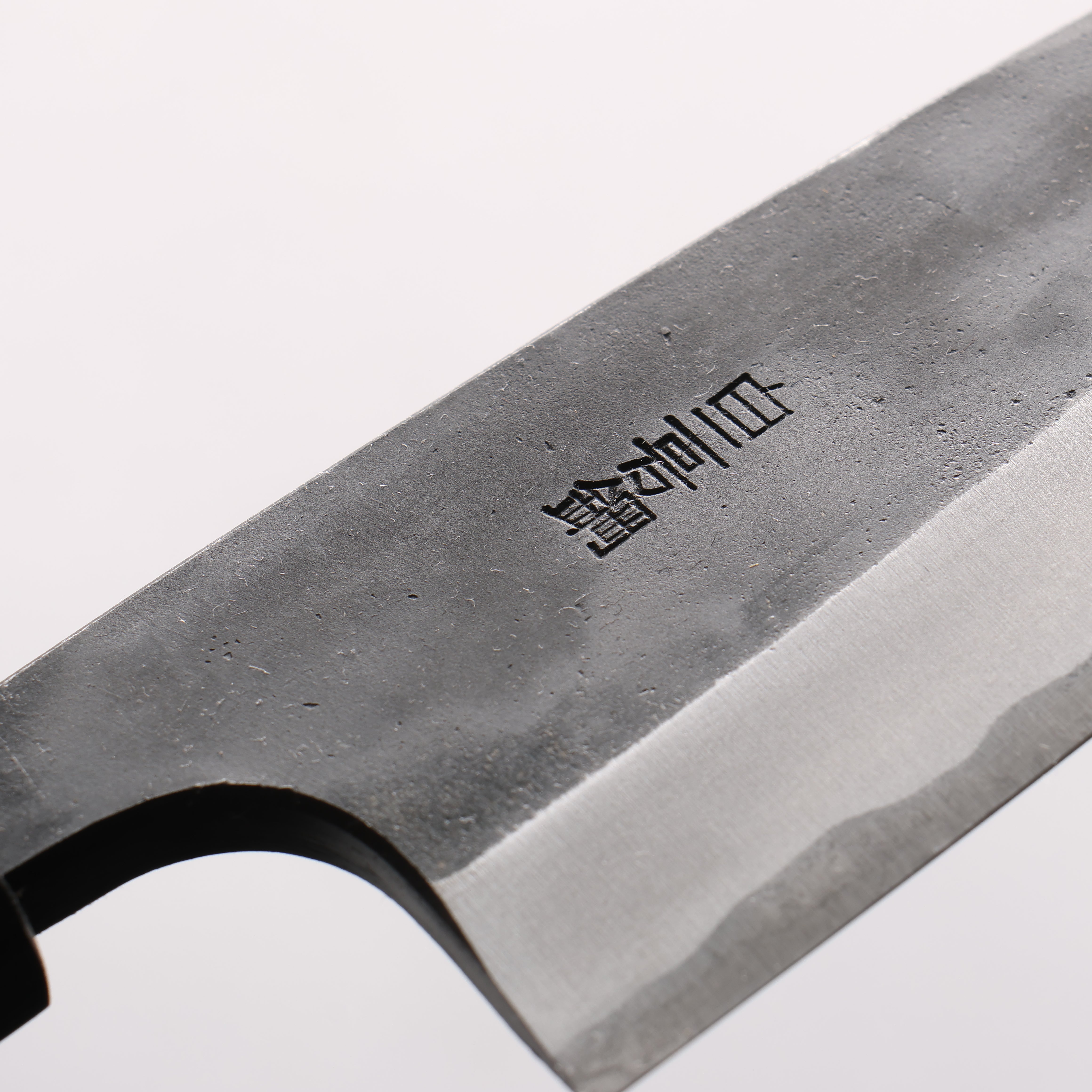 Nao Yamamoto White Steel No.2 Kurouchi Double-sided Deba 150mm Kebony Handle - Japanny - Best Japanese Knife