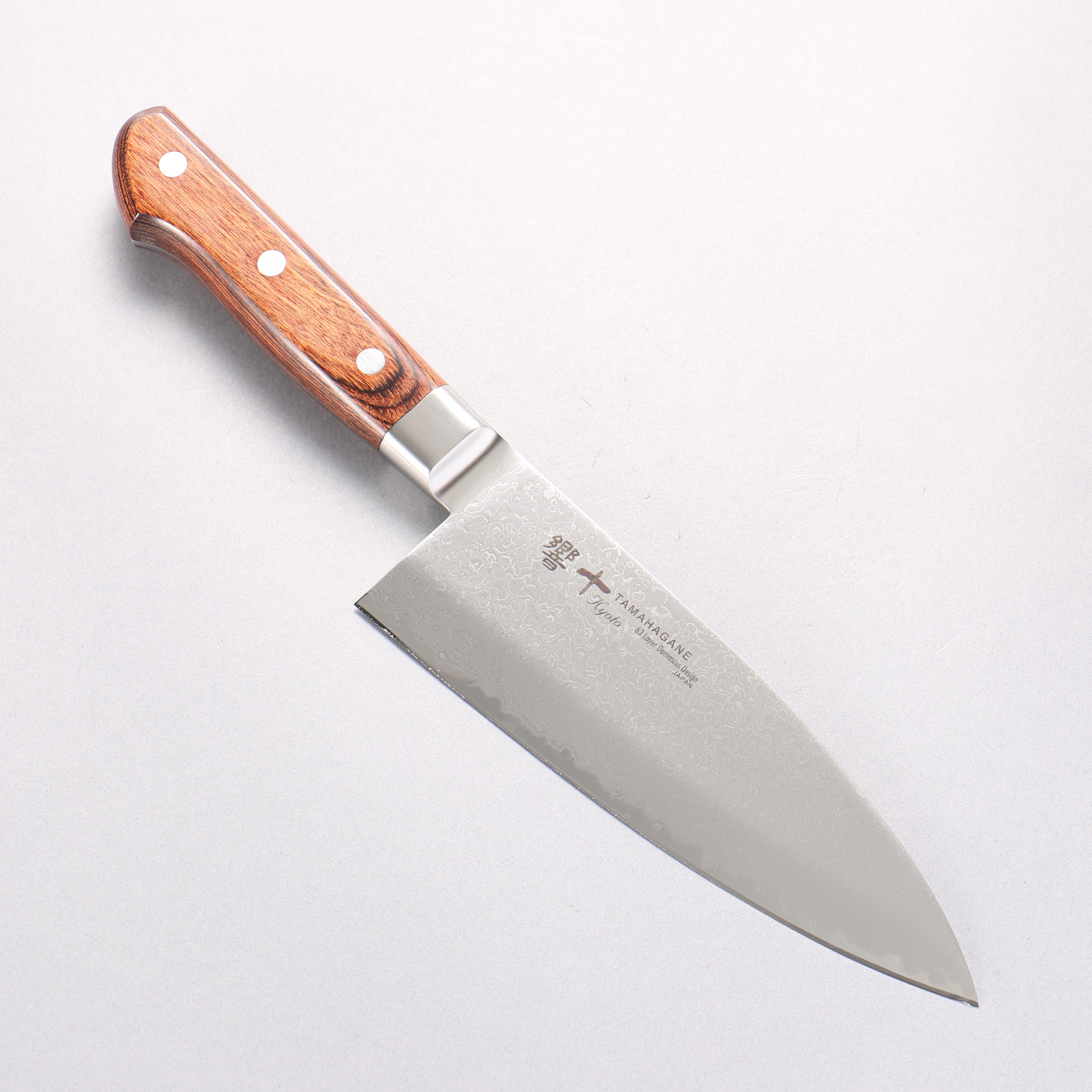 Tamahagane Kyoto 63 Layer Damascus Deba 170mm KP-1117 - Japanny - Best Japanese Knife