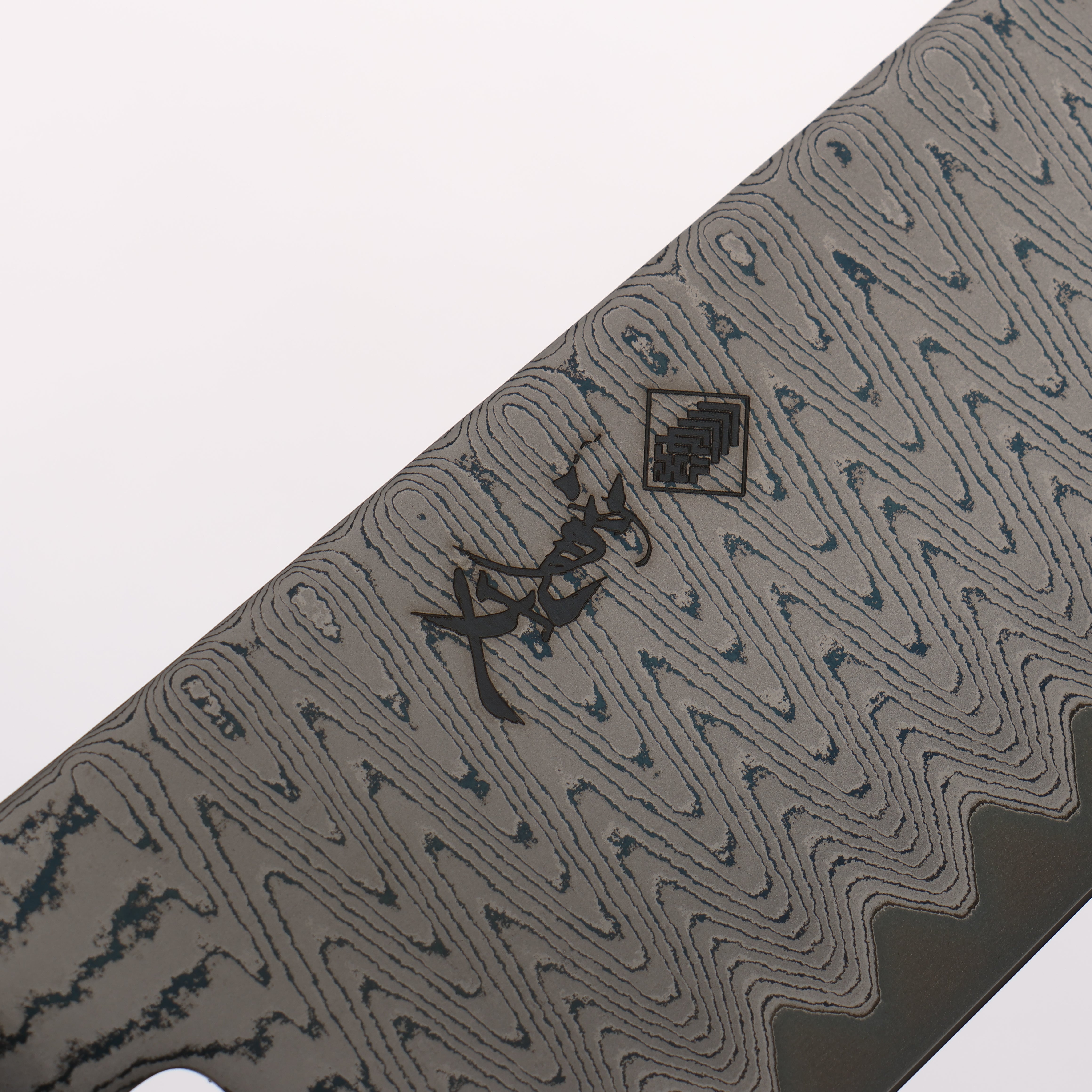 Kanjyo VG10 Damascus Ladder Pattern Gyuto 210mm Ebony Wood Handle - Japanny - Best Japanese Knife
