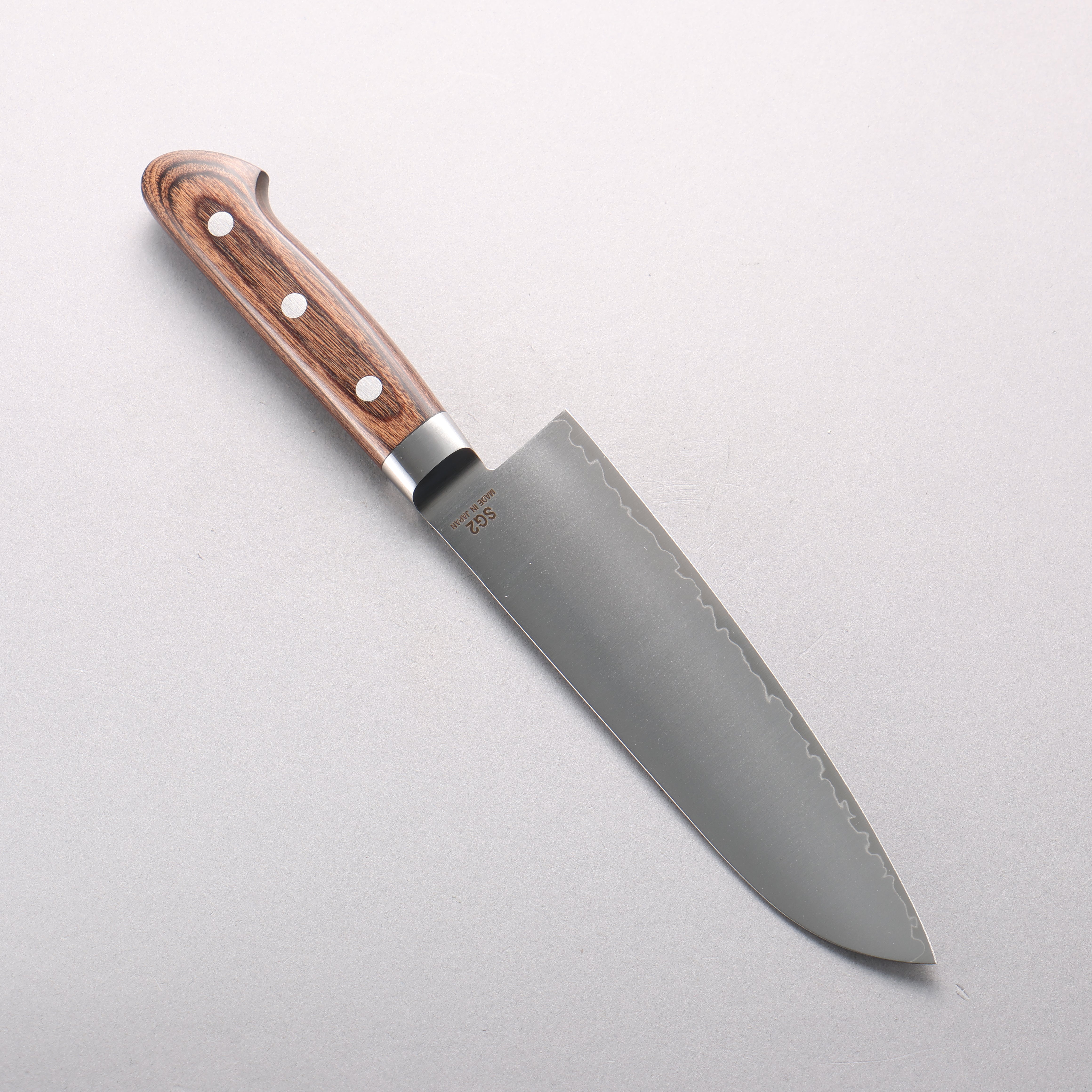 Higuchi SG2 Santoku 180mm Zebrawood Handle - Japanny - Best Japanese Knife