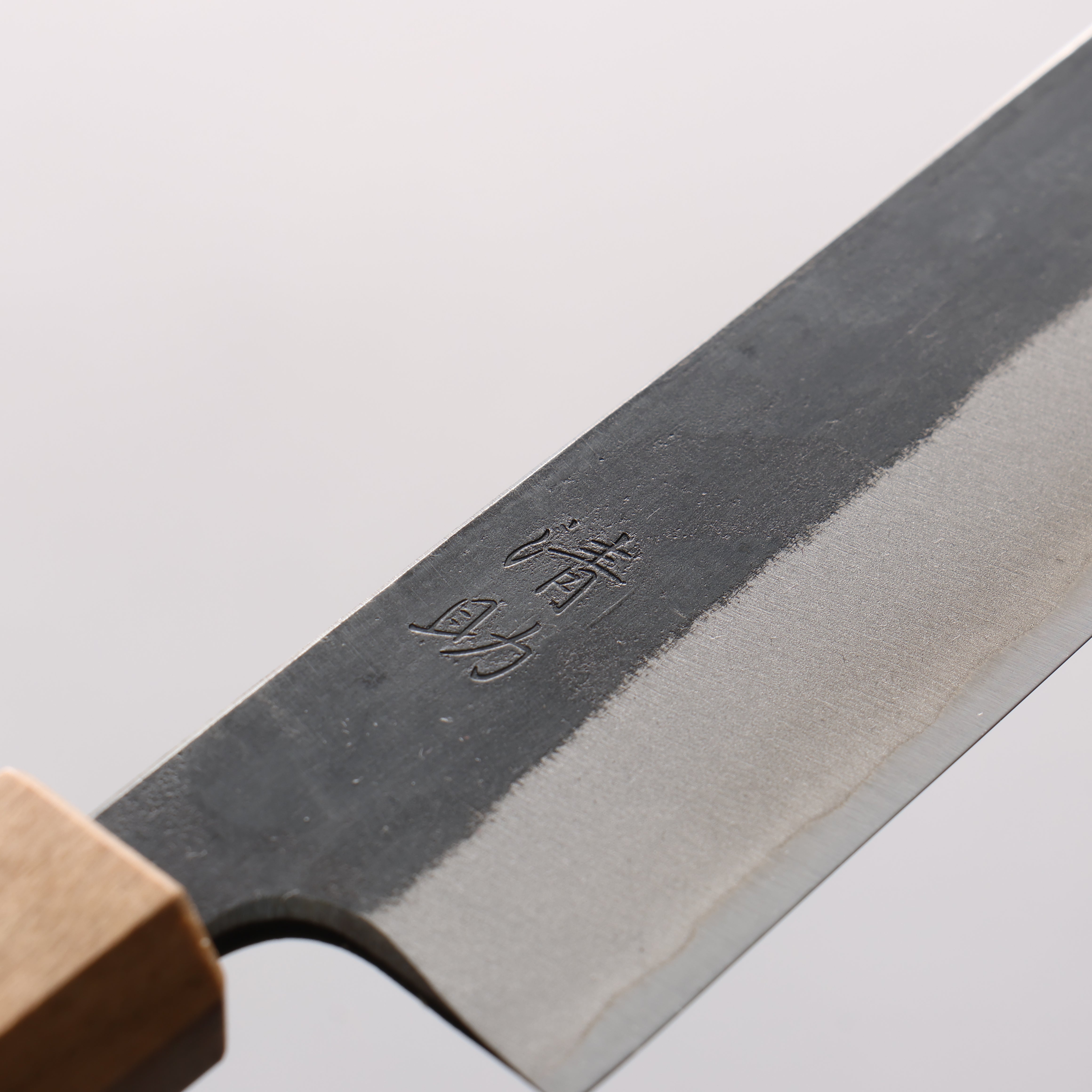 Seisuke Blue Steel No.2 Black Finished Kiritsuke Petty-Utility 150mm Burnt Chestnut (ferrule: Cherry Wood) Handle - Japanny - Best Japanese Knife
