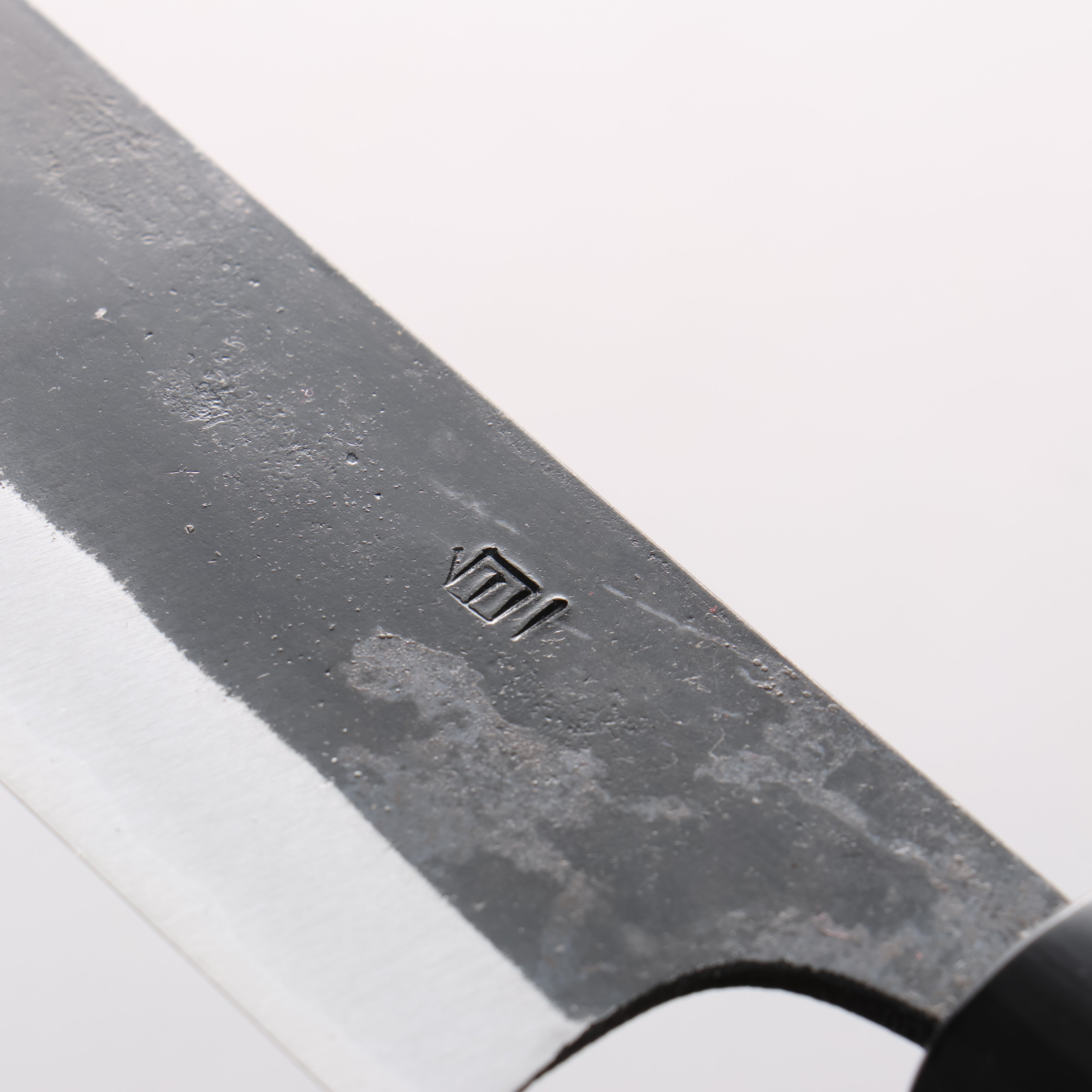 Onihiro White Steel No.1 Black Finished Nakiri 140mm Rosewood (Ferrule: Black Pakka Wood) Handle - Japanny - Best Japanese Knife
