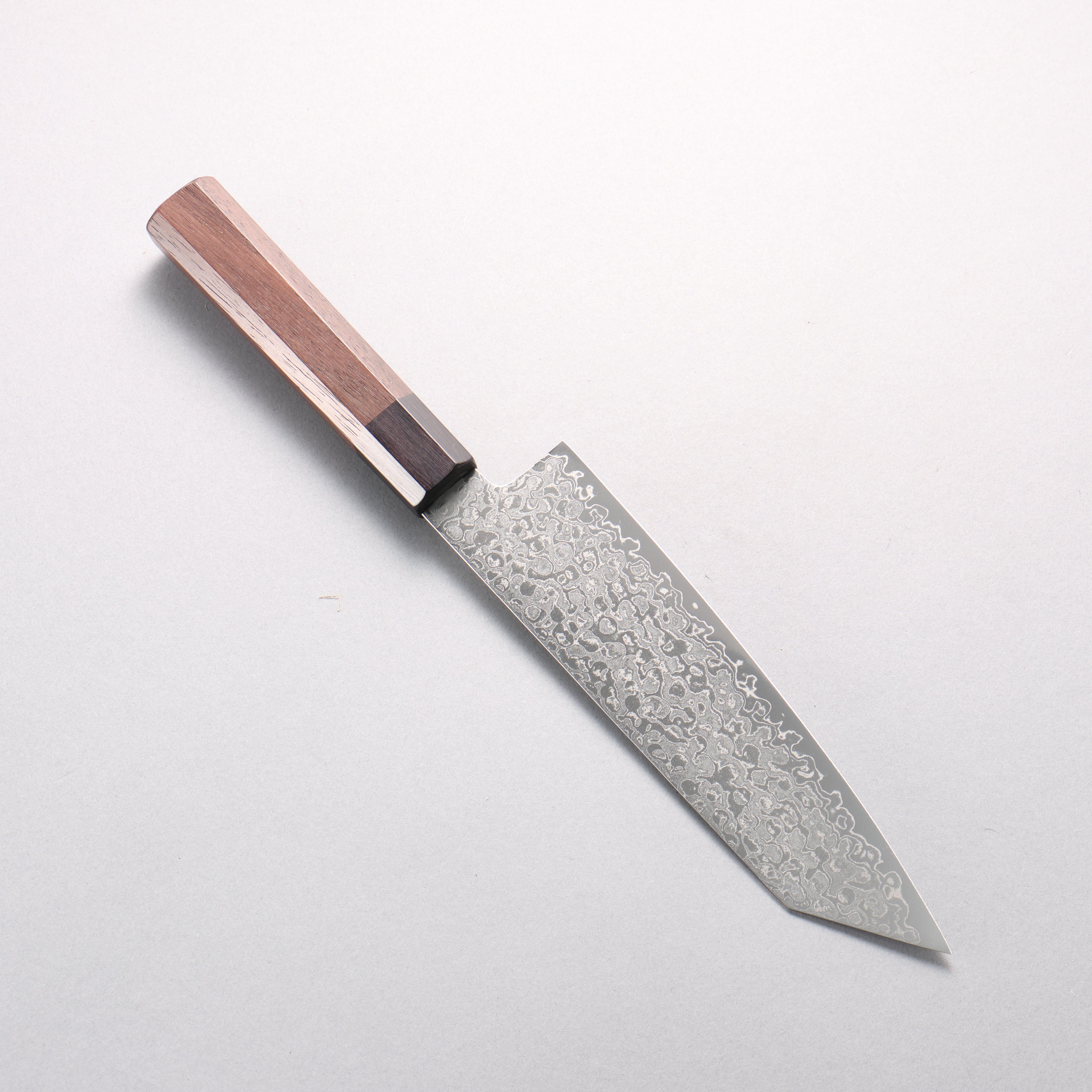 Seisuke AUS10 Damascus Migaki Finished Kiritsuke Santoku 180mm Rosewood (Ferrule: Black Pakka Wood) Handle - Japanny - Best Japanese Knife