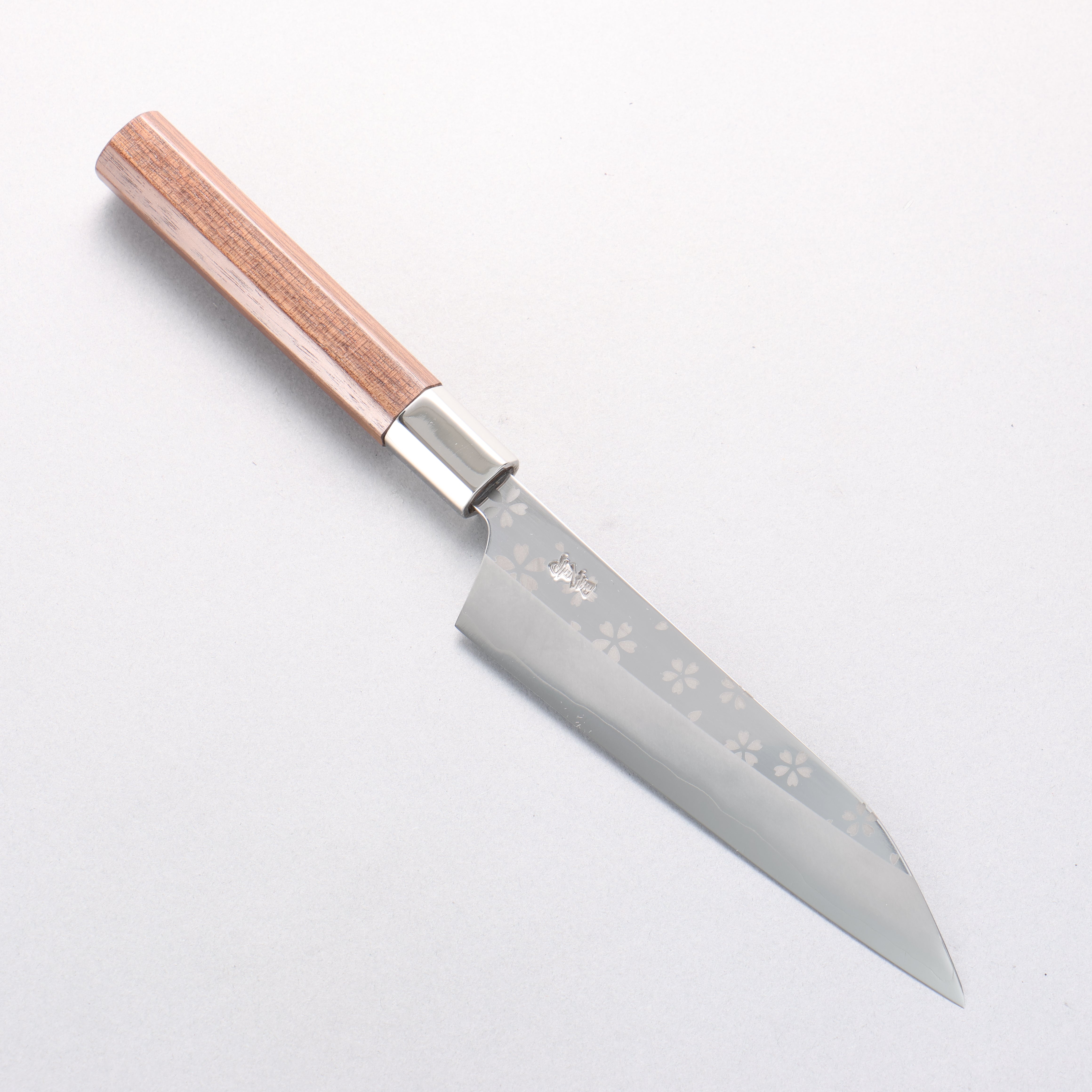 Kurotori Silver Steel No.3 Migaki Finished Petty-Utility 150mm Walnut Handle Sakura - Japanny - Best Japanese Knife