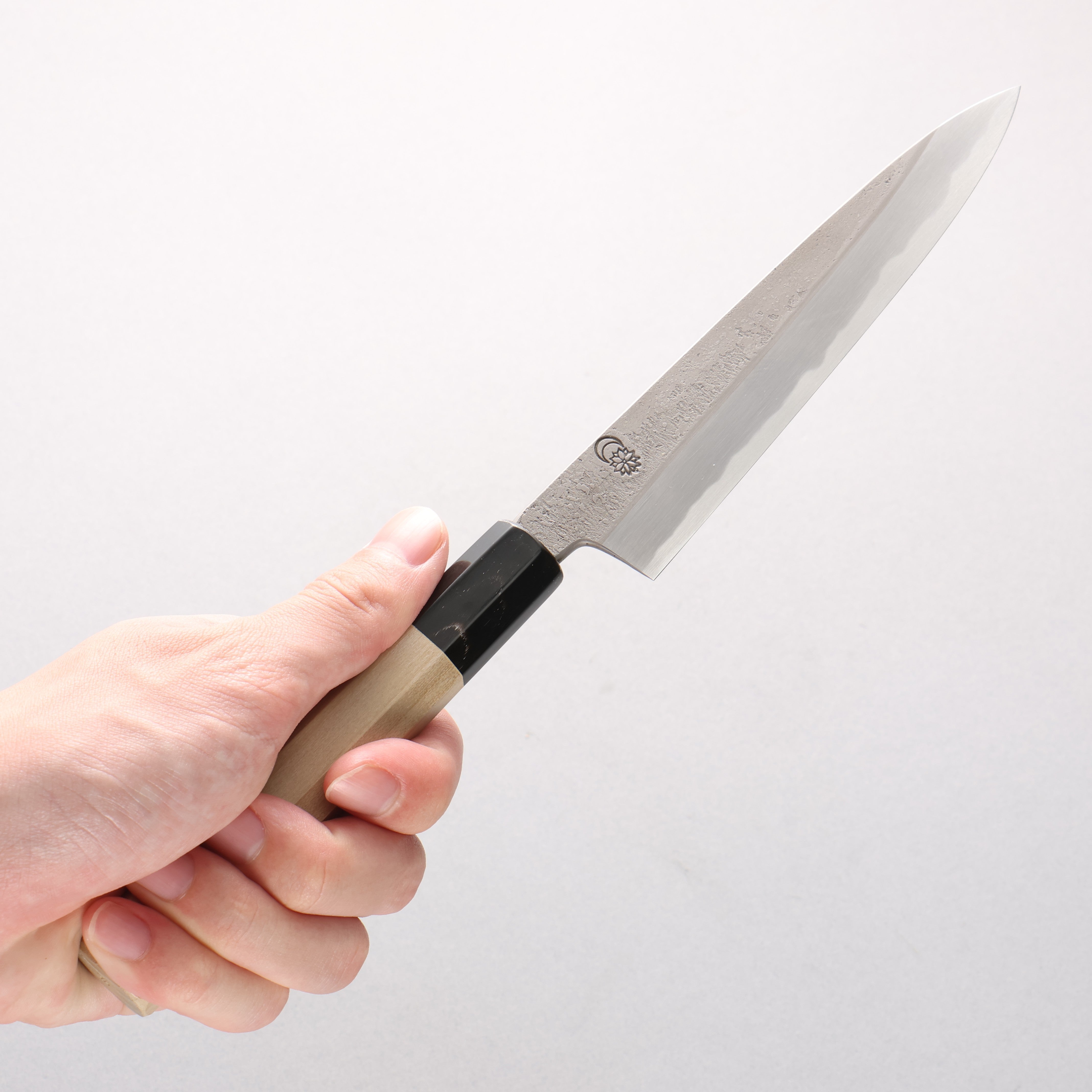 Kikuzuki White Steel No.2 Nashiji Petty-Utility 150mm Magnolia Handle - Japanny - Best Japanese Knife