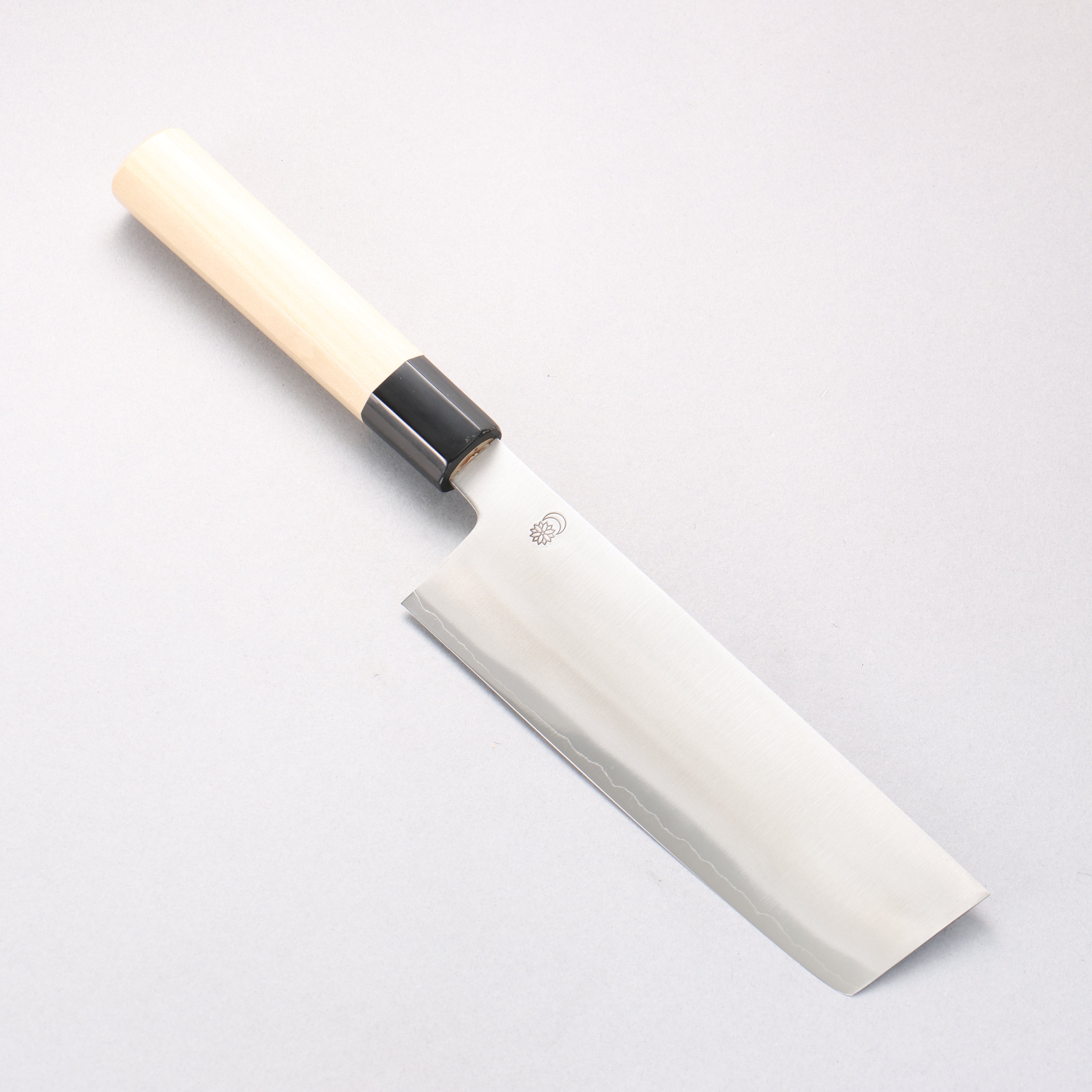 Kikuzuki Silver Steel No.3 Bokashi Nakiri 180mm Magnolia Handle - Japanny - Best Japanese Knife