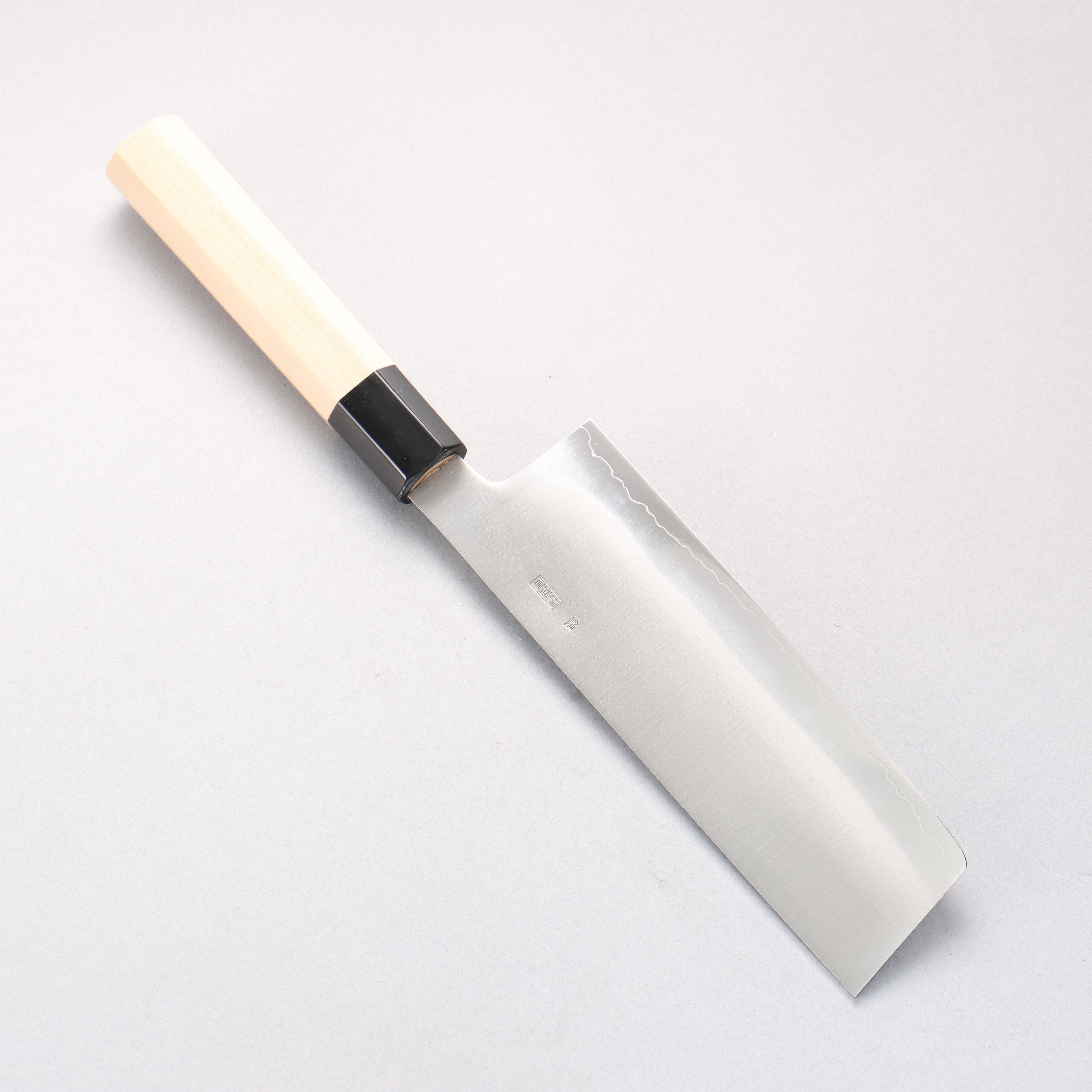 Kikuzuki Silver Steel No.3 Bokashi Nakiri 180mm Magnolia Handle - Japanny - Best Japanese Knife
