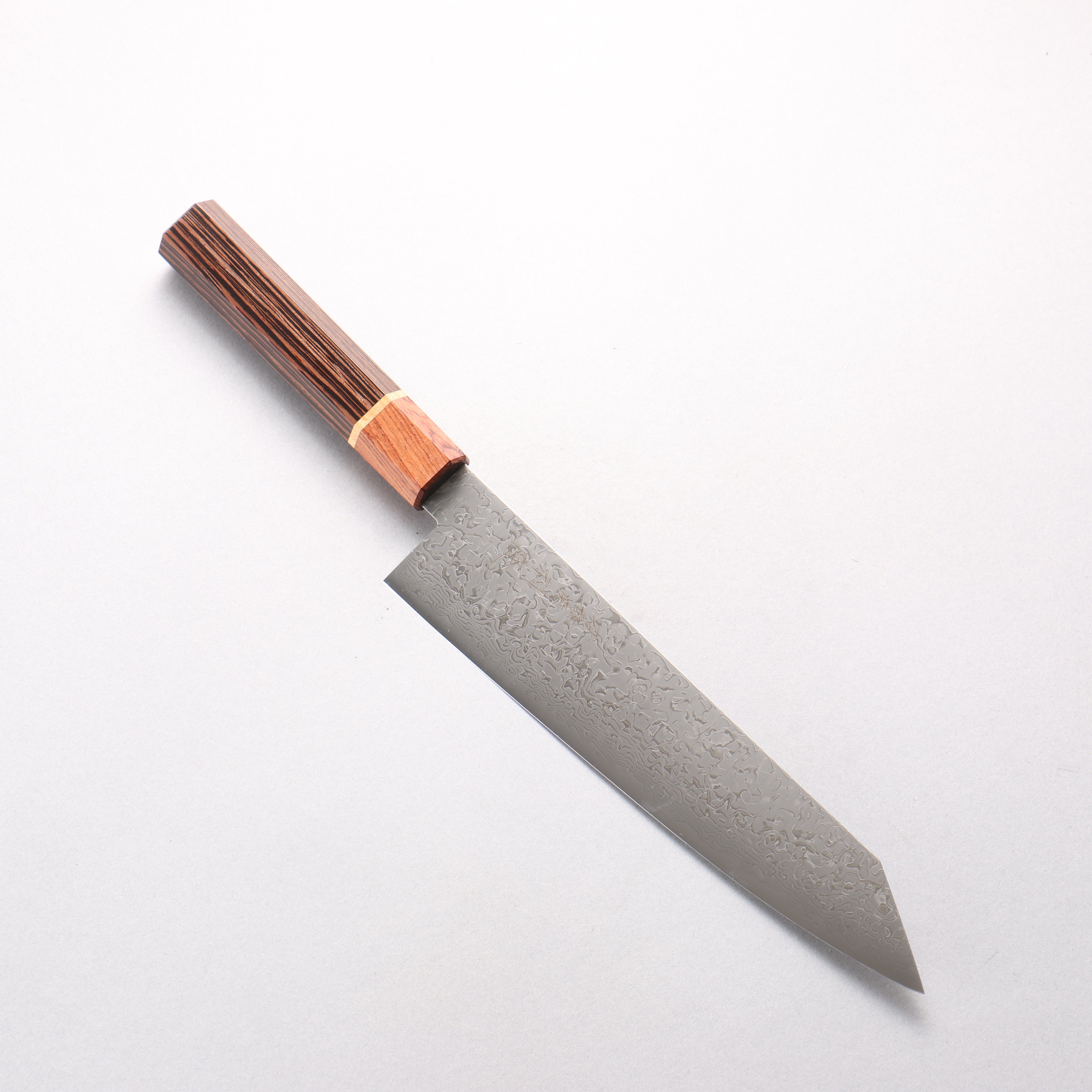Toshitaka VG10 65 Layer Damascus Kiritsuke Gyuto 210mm Wenge with Cherry Ring (ferrule: Rosewood) Handle - Japanny - Best Japanese Knife
