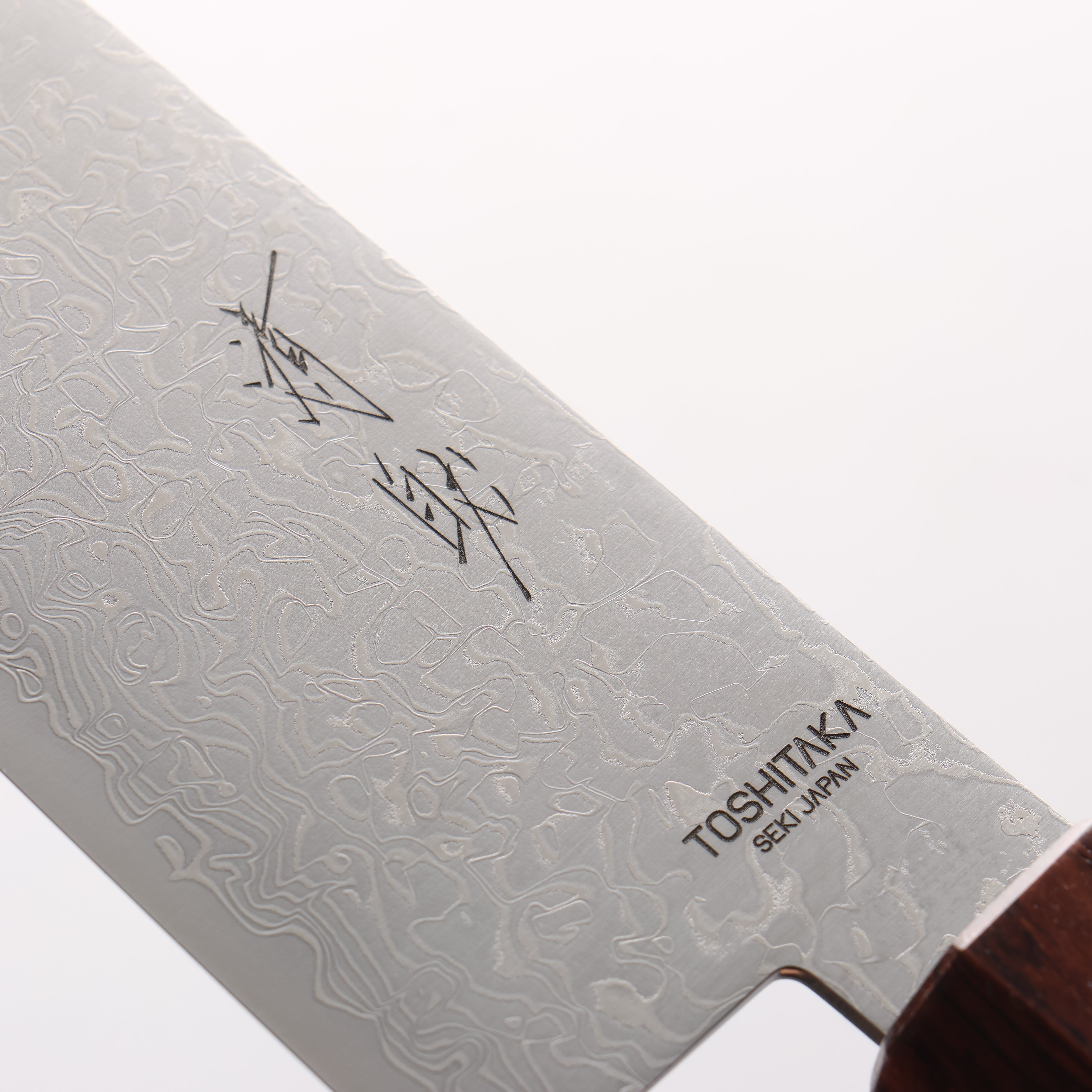 Toshitaka VG10 65 Layer Damascus Kiritsuke Santoku 180mm Wenge with Cherry Ring (ferrule: Rosewood) Handle - Japanny - Best Japanese Knife