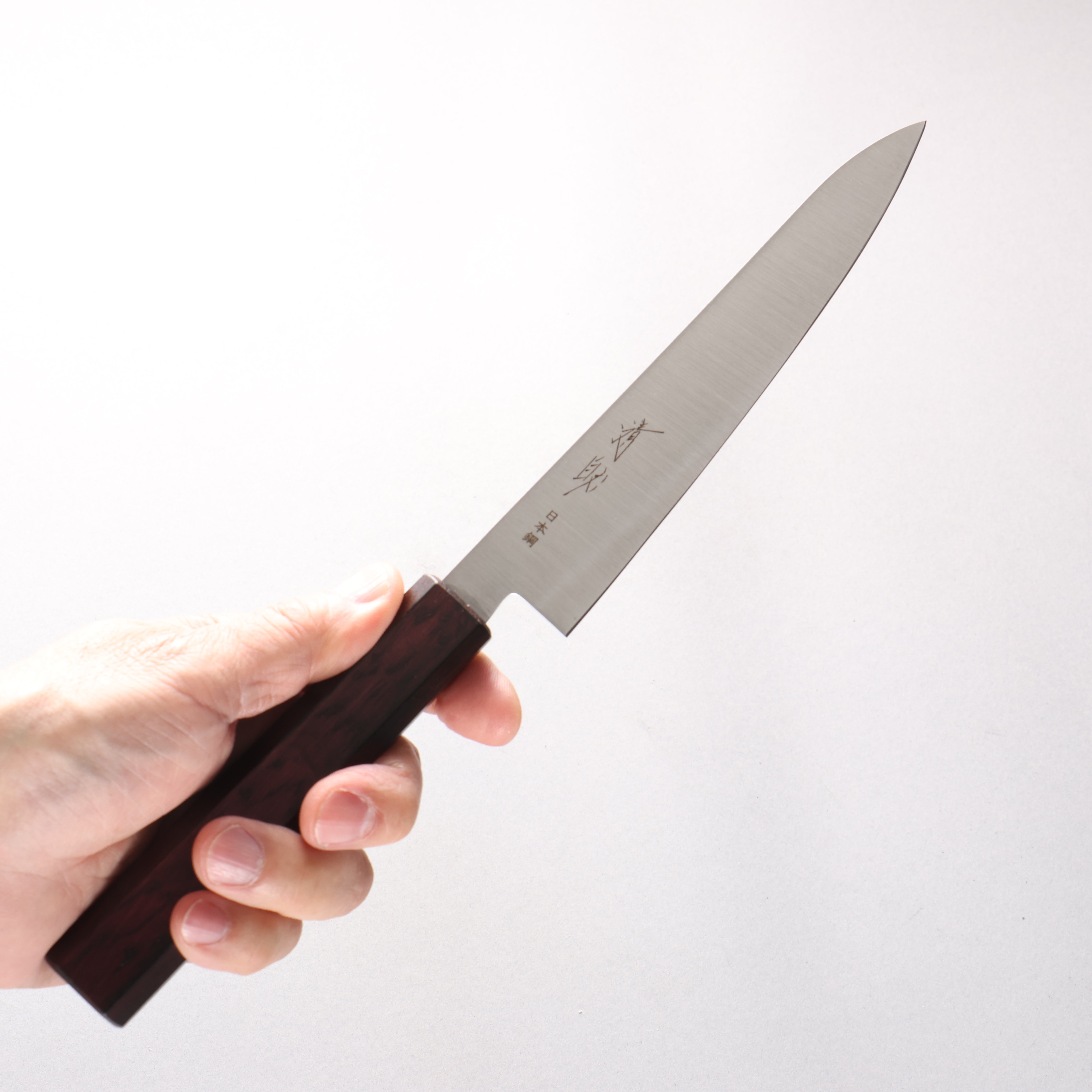 Seisuke SK-4 Petty-Utility 150mm Wood (Bright Purple) Handle - Japanny - Best Japanese Knife