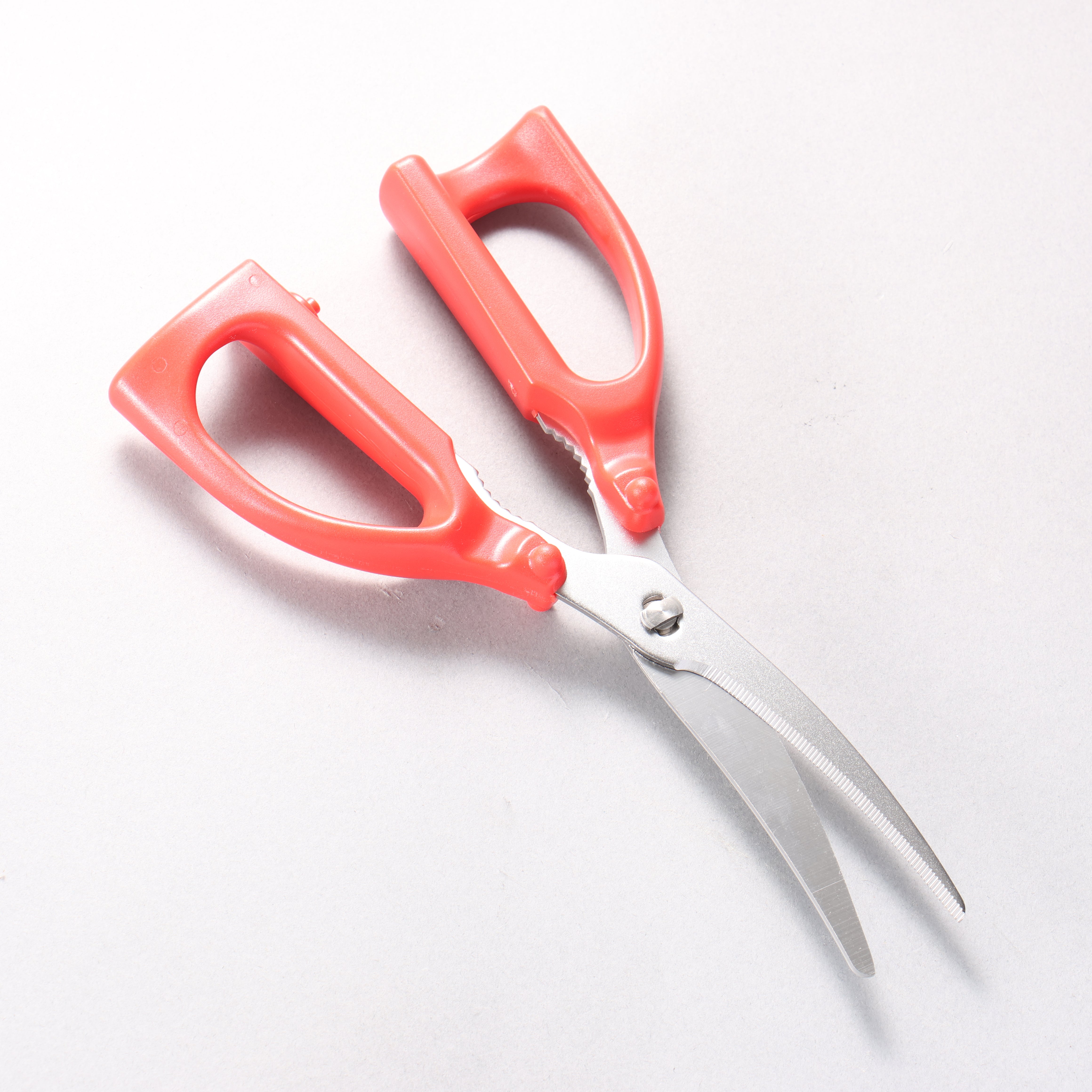 Seki No Hamono Scissors That Are Gentle to the Hand Stainless Steel Red Plastic Handle 92mm x 210mm x 25mm - Japanny - Best Japanese Knife