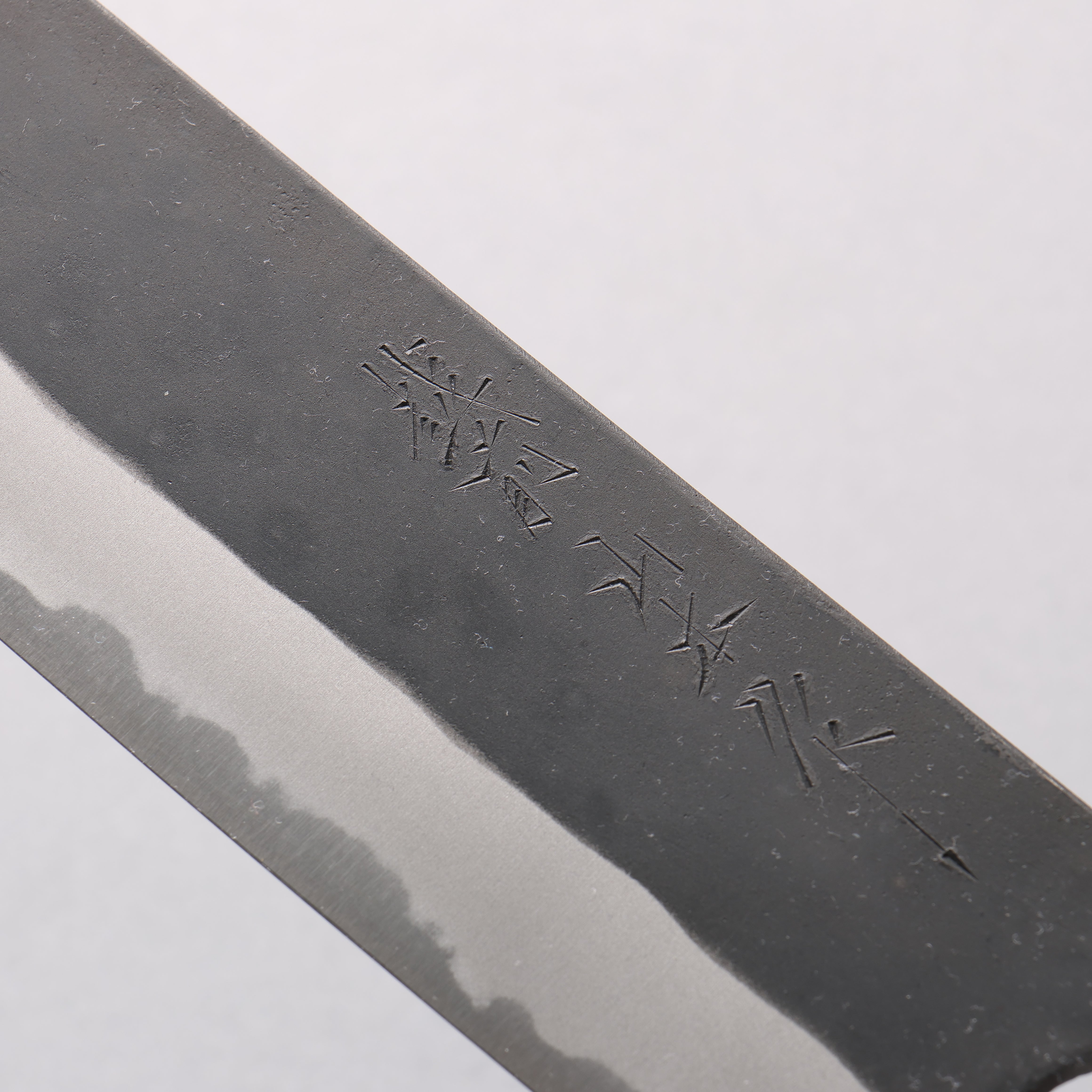 Nao Yamamoto White Steel No.2 Black Finished Nakiri 165mm Walnut Handle - Japanny - Best Japanese Knife