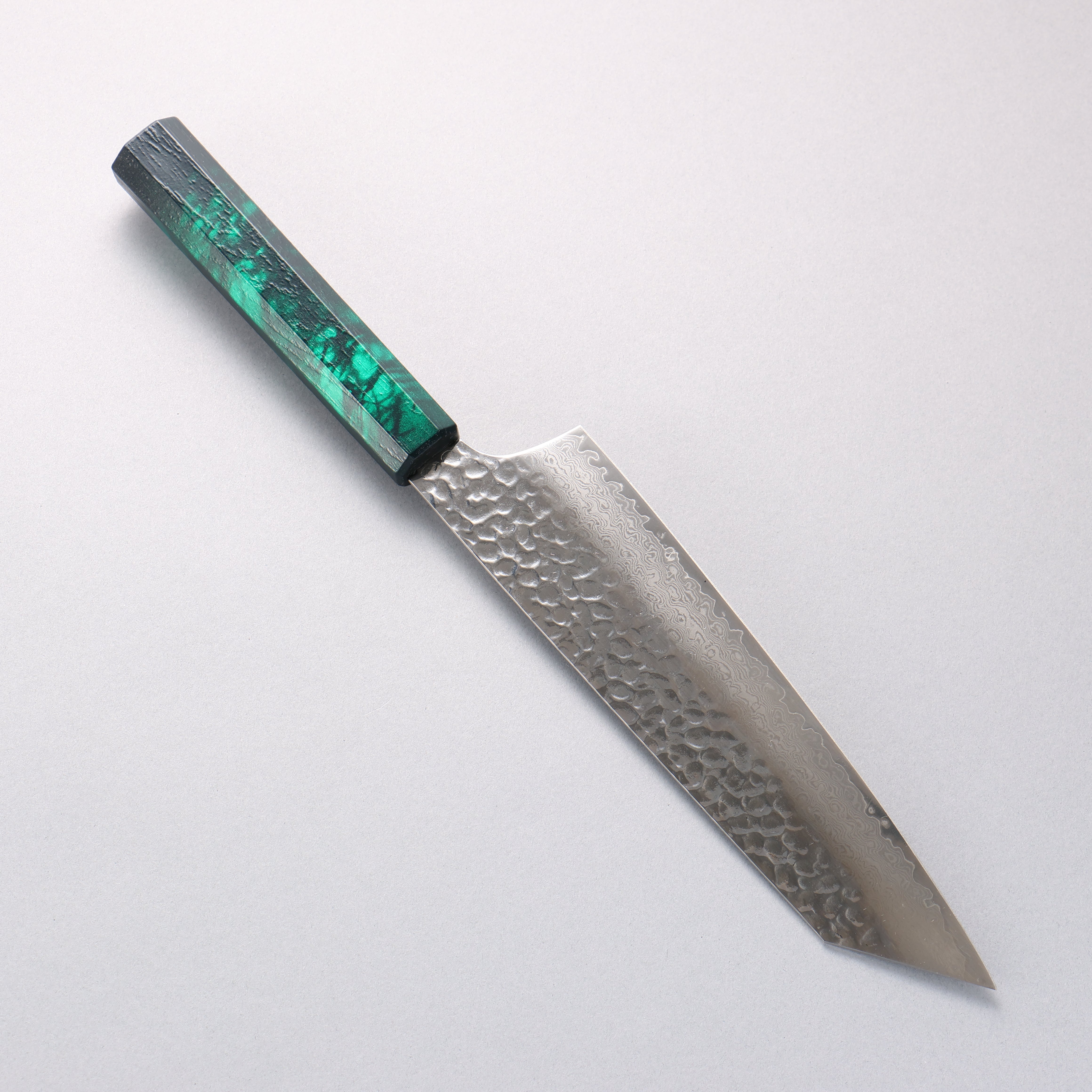 Sakai Takayuki Nanairo VG10 33 Layer Kengata Gyuto 190mm ABS resin(Green tortoiseshell) Handle - Japanny - Best Japanese Knife
