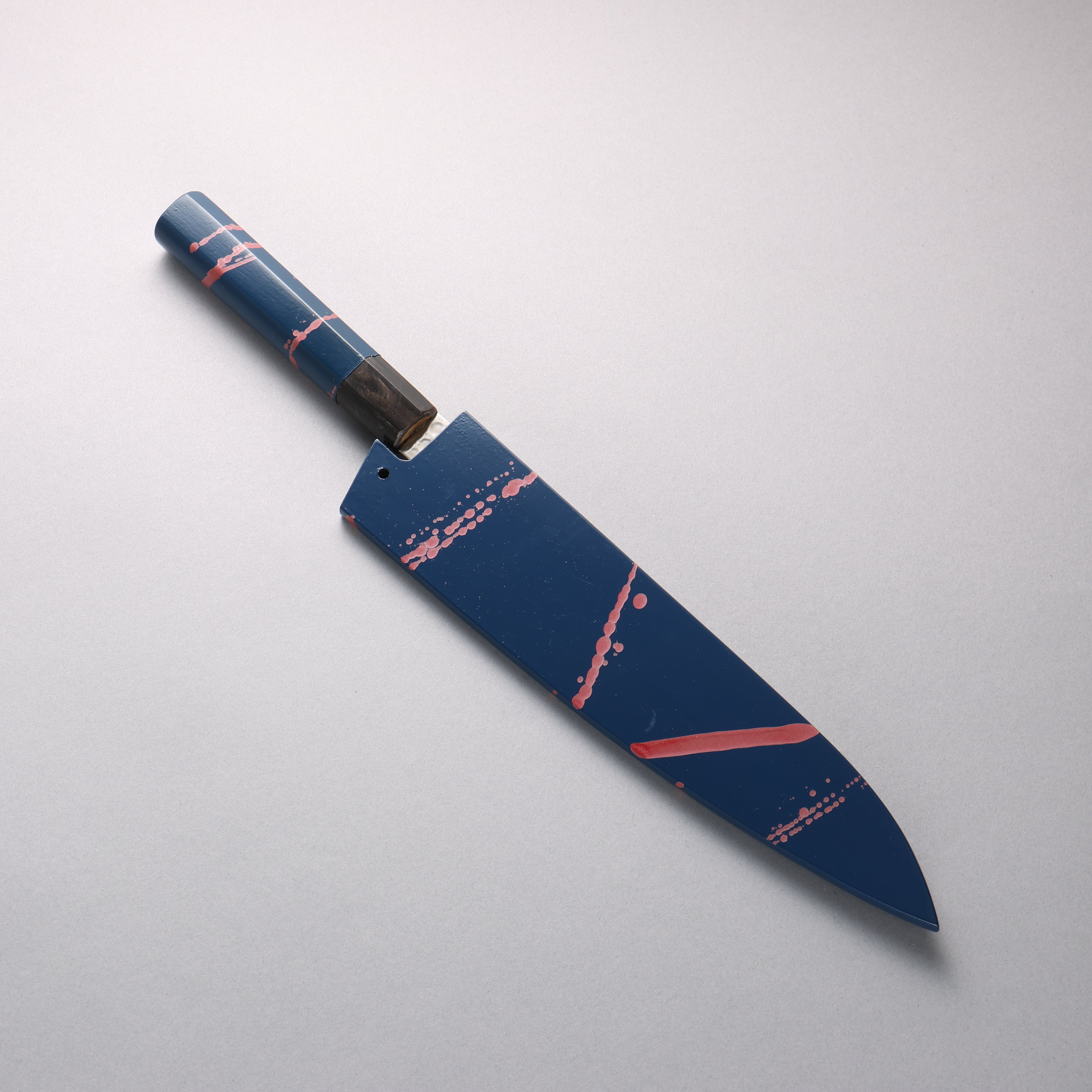 Sakai Takayuki VG10 33 Layer Damascus Gyuto 240mm Blue Lacquered Handle with Sheath - Japanny - Best Japanese Knife