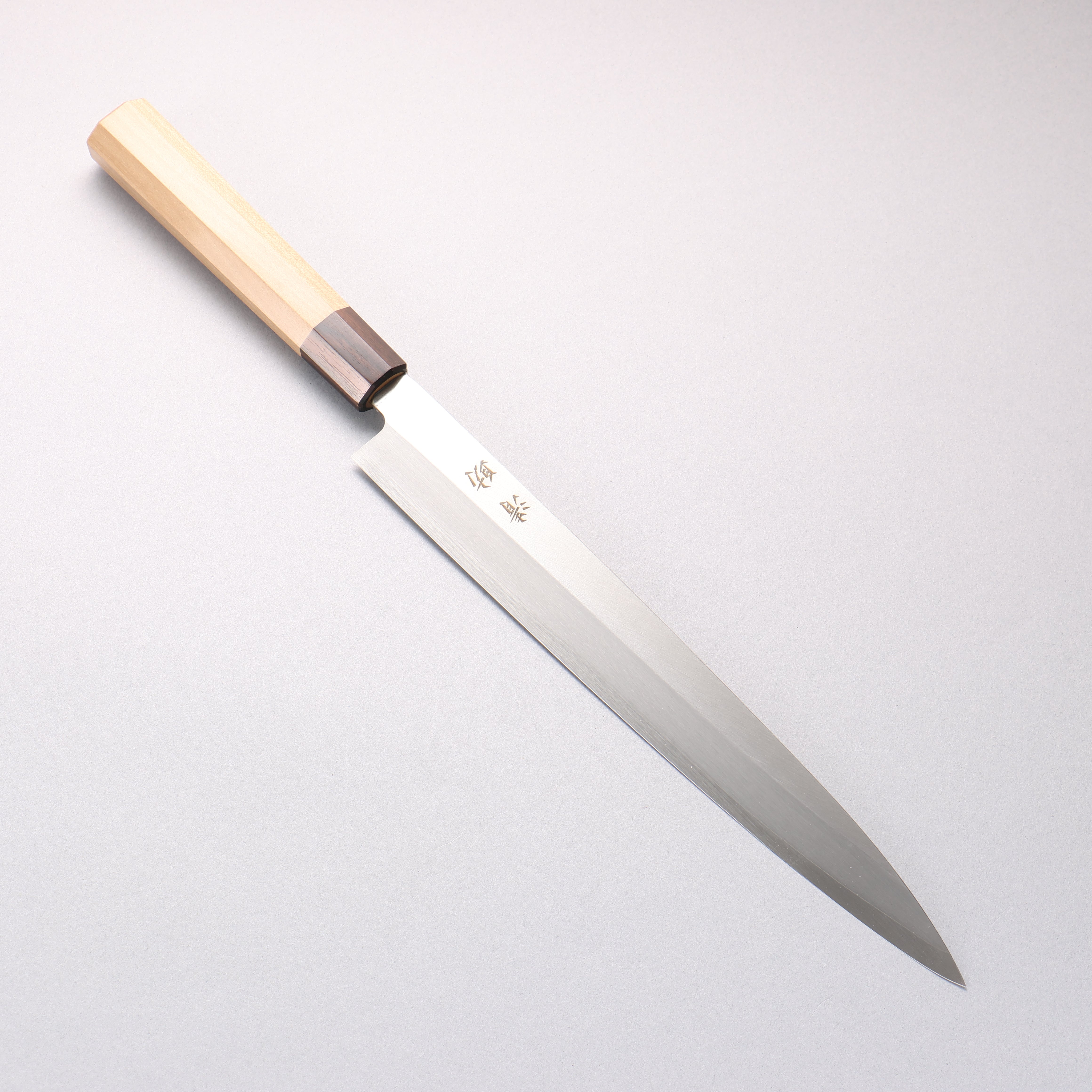 Seisuke AUS8 Yanagiba 270mm Magnolia (Ferrule: Striped Ebony) Handle Sushi School Model - Japanny - Best Japanese Knife