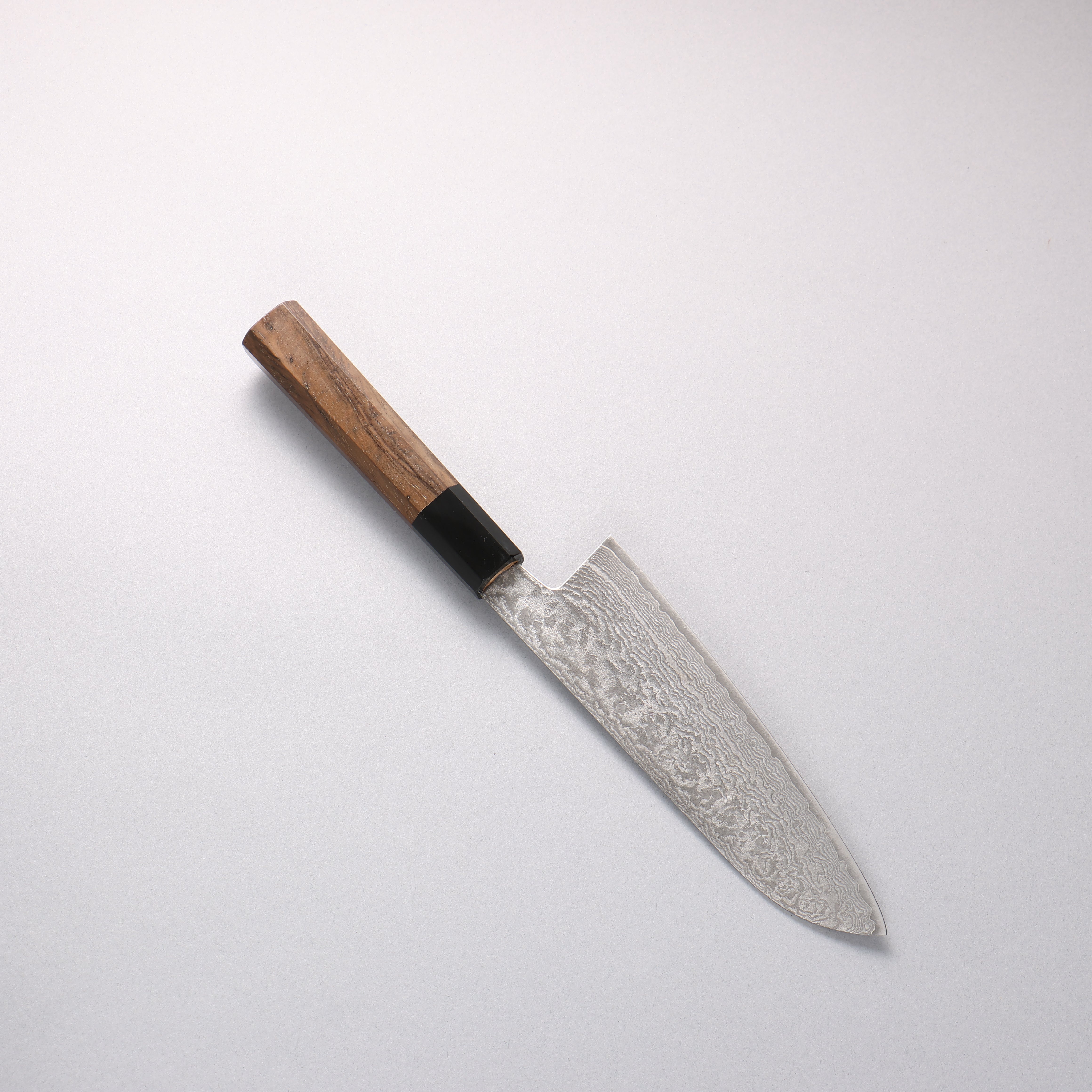 Shigeki Tanaka Nagisa VG10 Damascus Santoku 165mm Walnut Handle - Japanny - Best Japanese Knife