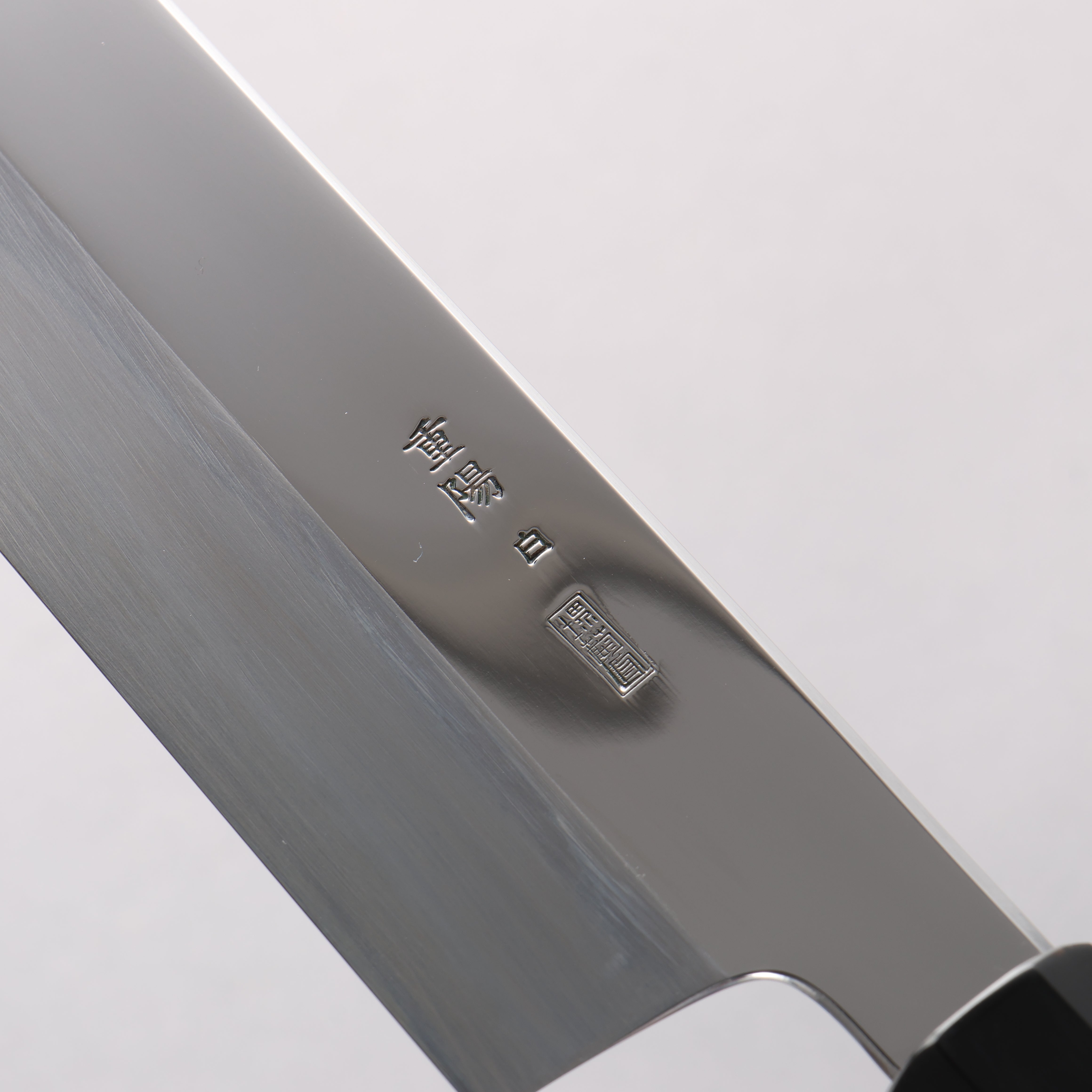 Choyo White Steel Mirrored Finish Kiritsuke Gyuto 270mm Ebony Wood (ferrule: Black Water Buffalo Horn) Handle - Japanny - Best Japanese Knife