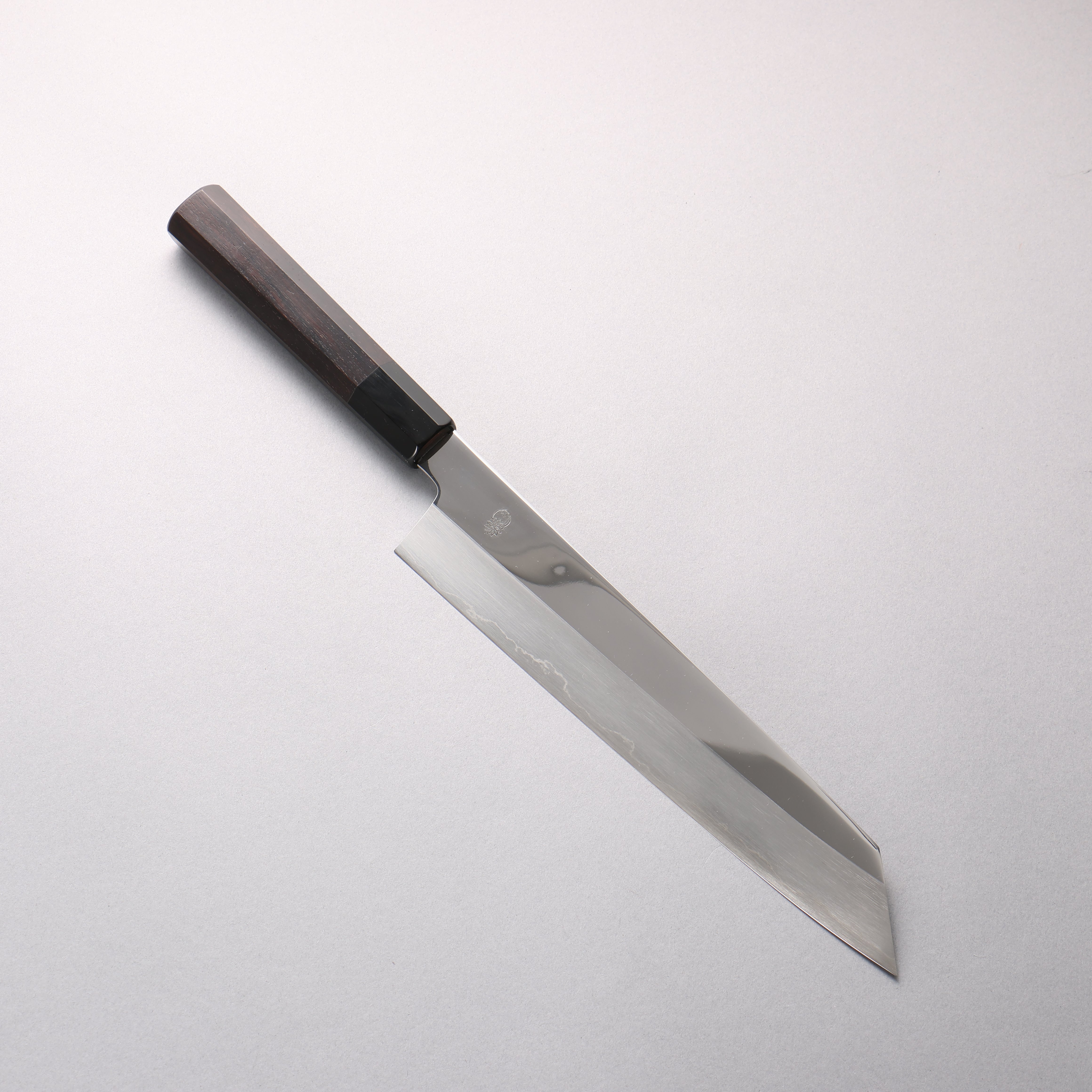 Choyo Silver Steel No.3 Mirrored Finish Kiritsuke Gyuto 240mm Ebony Wood (ferrule: Black Water Buffalo Horn) Handle