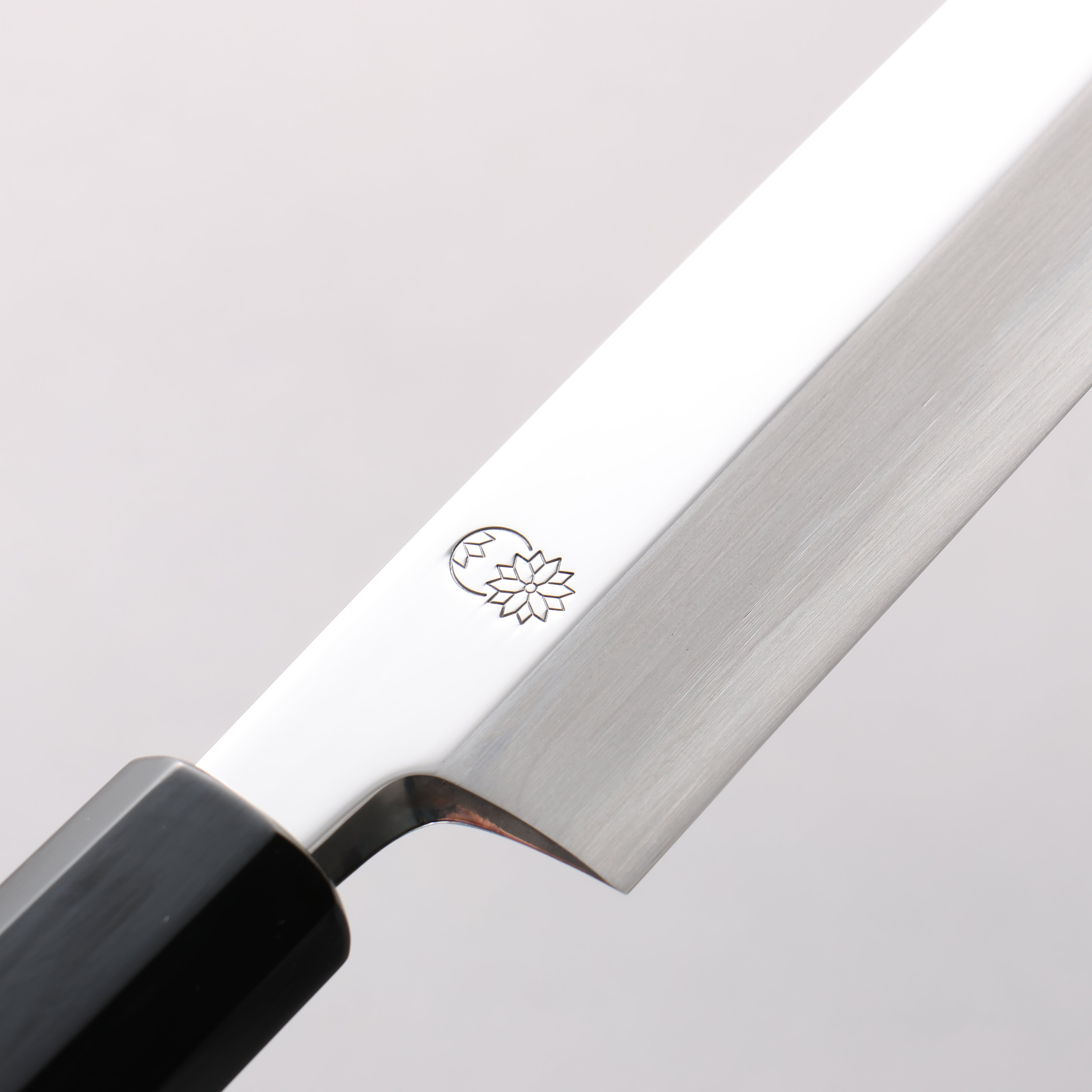 Choyo White Steel Mirrored Finish Yanagiba 270mm Ebony Wood (ferrule: Black Water Buffalo Horn) Handle - Japanny - Best Japanese Knife