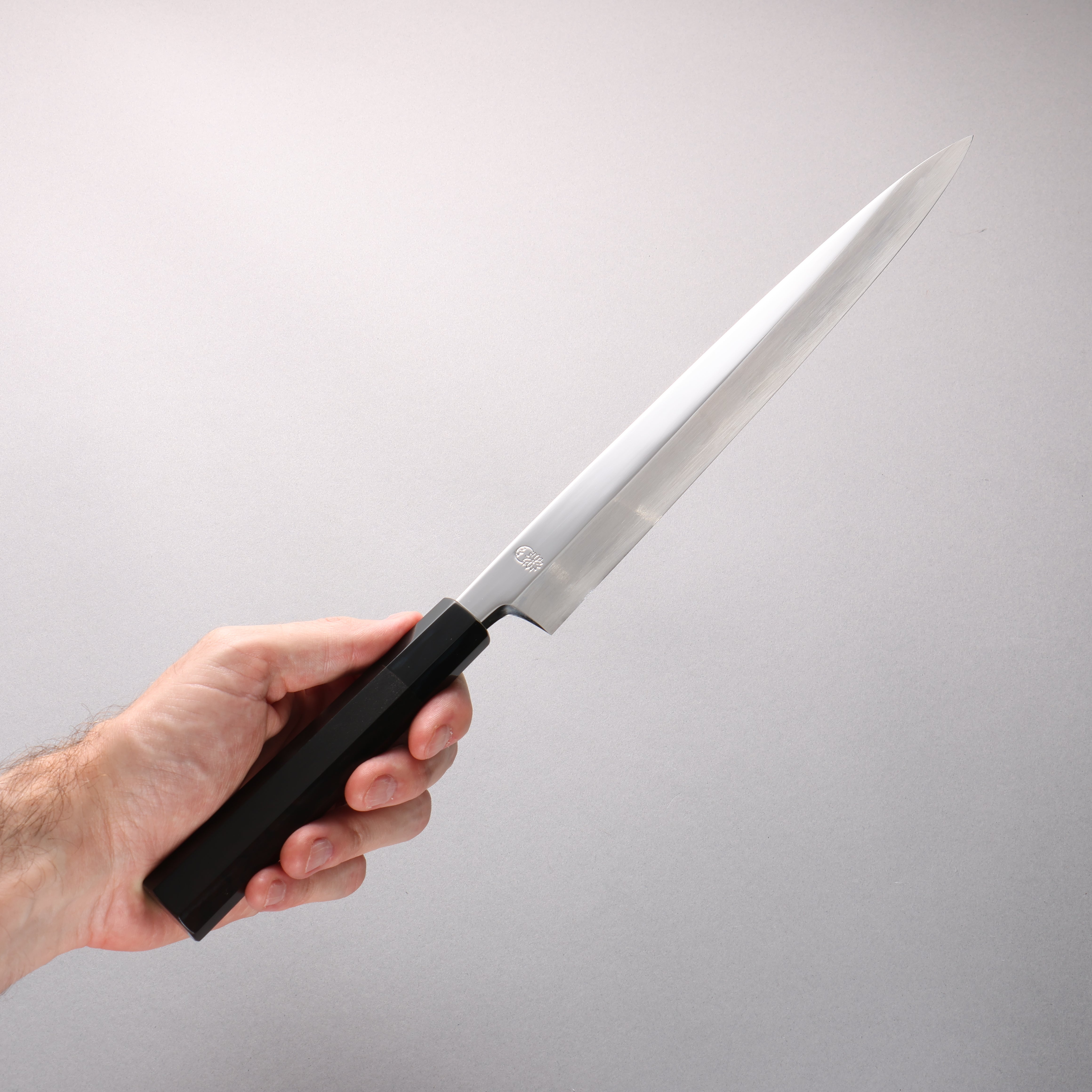Choyo White Steel Mirrored Finish Yanagiba 270mm Ebony Wood (ferrule: Black Water Buffalo Horn) Handle - Japanny - Best Japanese Knife