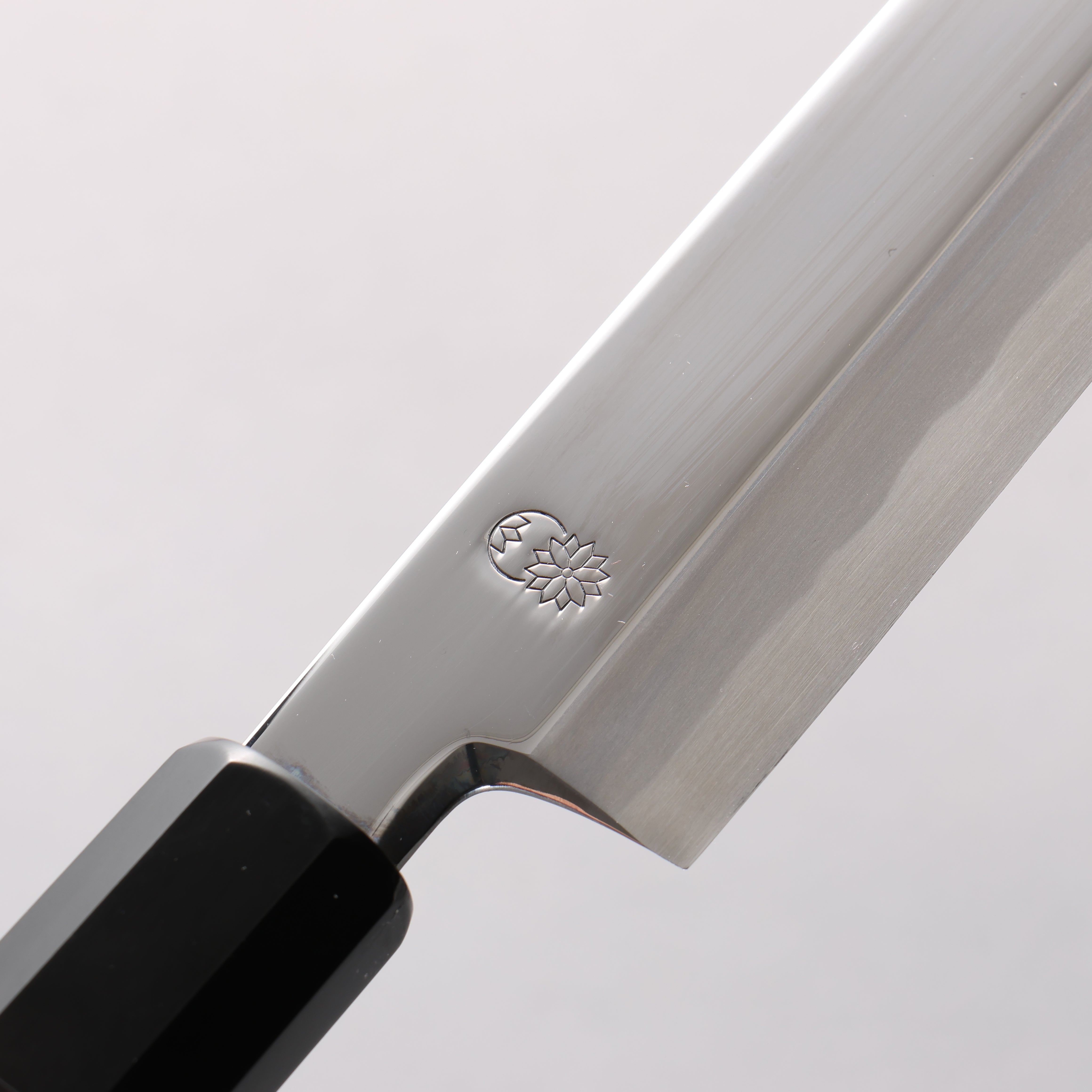 Choyo Blue Steel No.1 Mirrored Finish Yanagiba 300mm Ebony Wood (ferrule: Black Water Buffalo Horn) Handle - Japanny - Best Japanese Knife