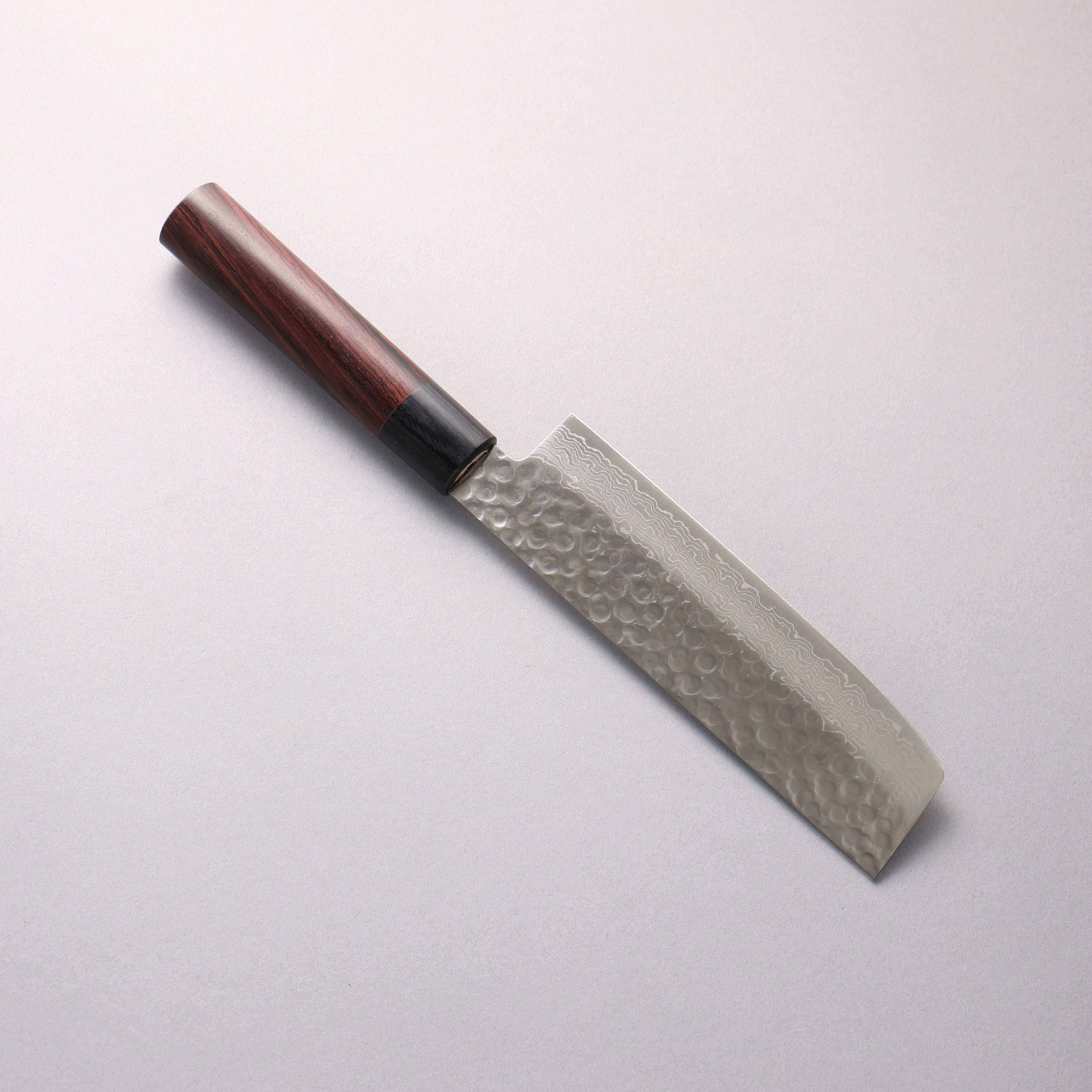 Sakai Takayuki AUS10 45 Layer Damascus Nakiri 160mm Shitan Handle - Japanny - Best Japanese Knife
