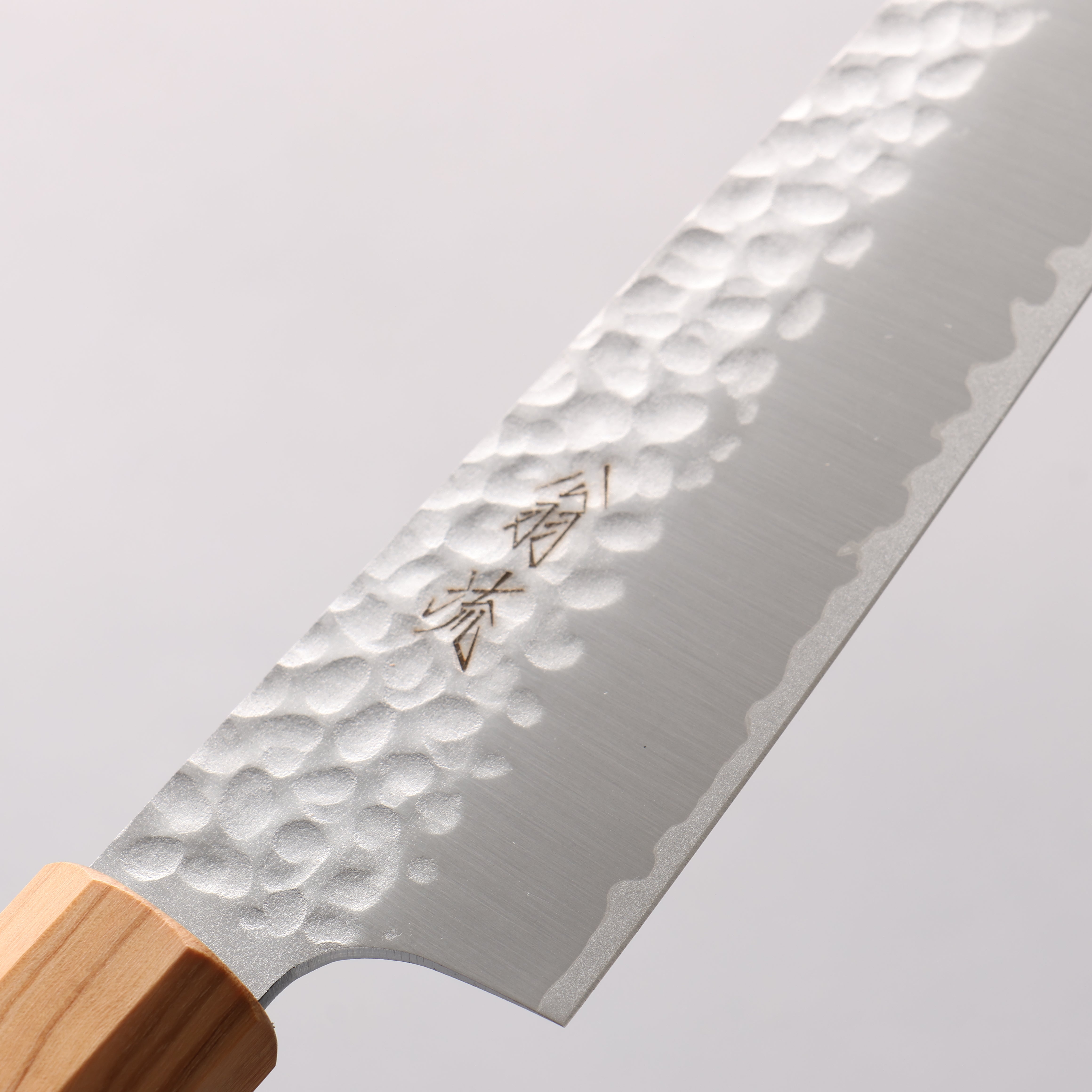 Oul VG10 Hammered Kiritsuke Petty-Utility 150mm Olive tree Handle - Japanny - Best Japanese Knife