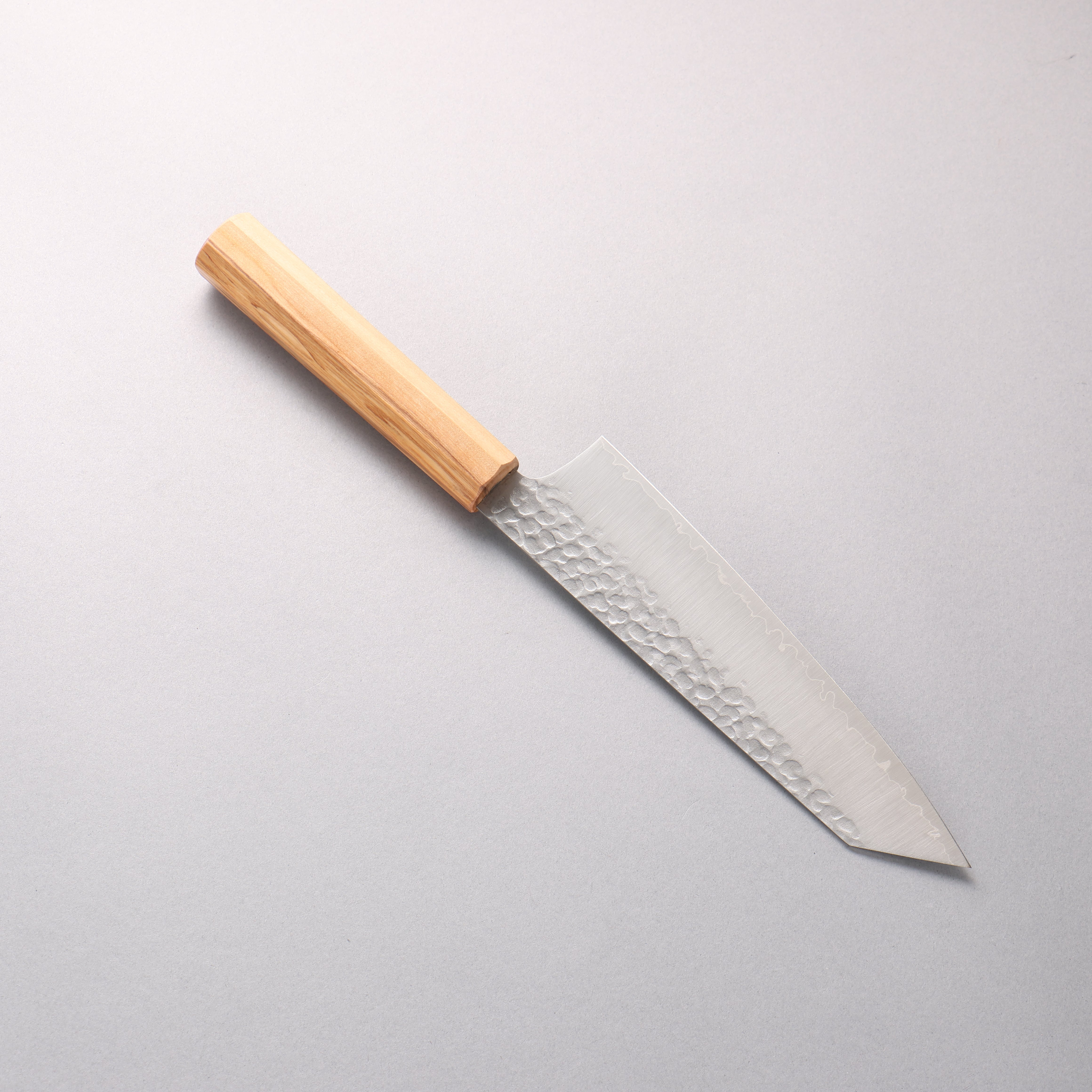 Oul VG10 Hammered Kiritsuke Gyuto 180mm Olive tree Handle - Japanny - Best Japanese Knife