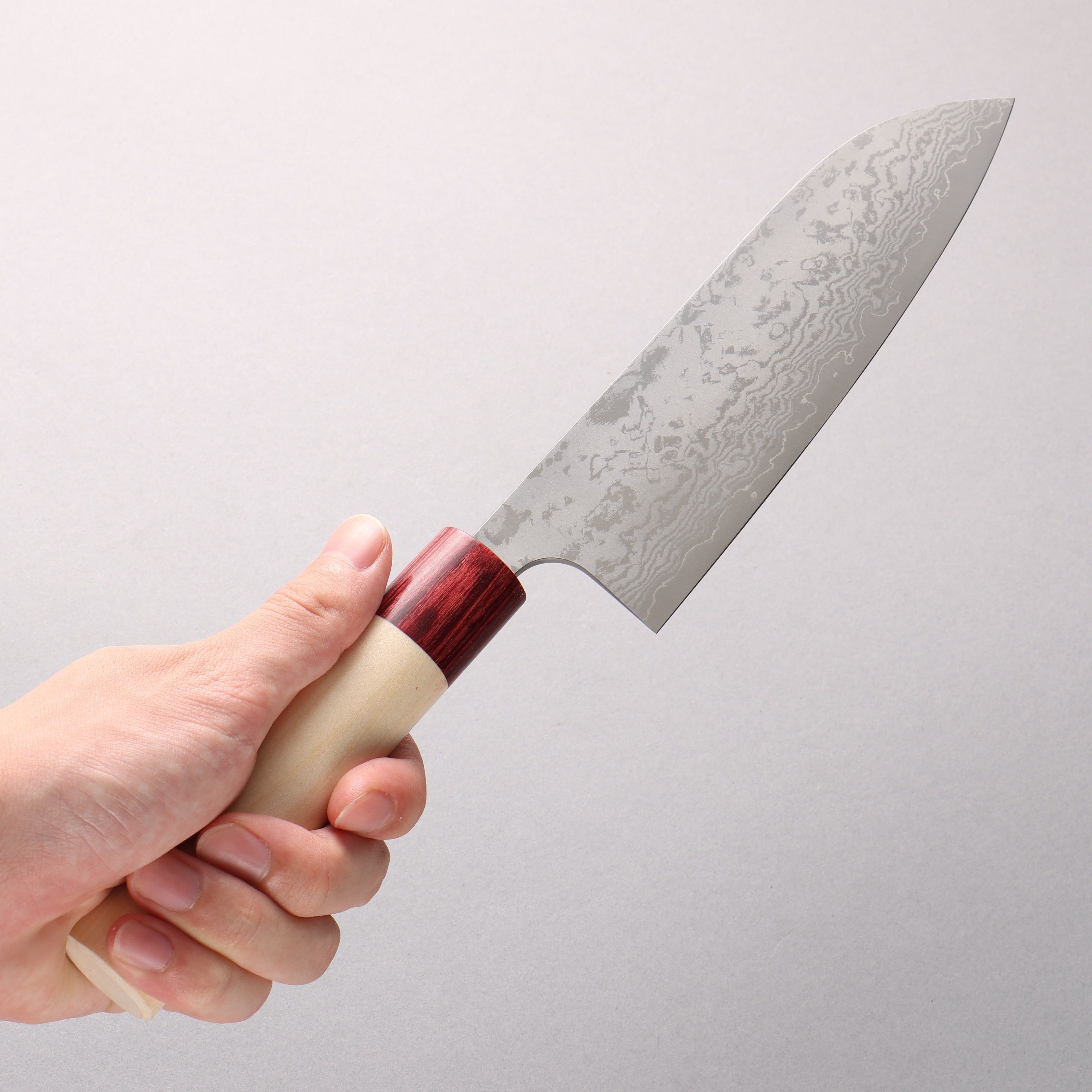 Masakage Kiri VG10 Damascus Santoku 170mm Magnolia Handle