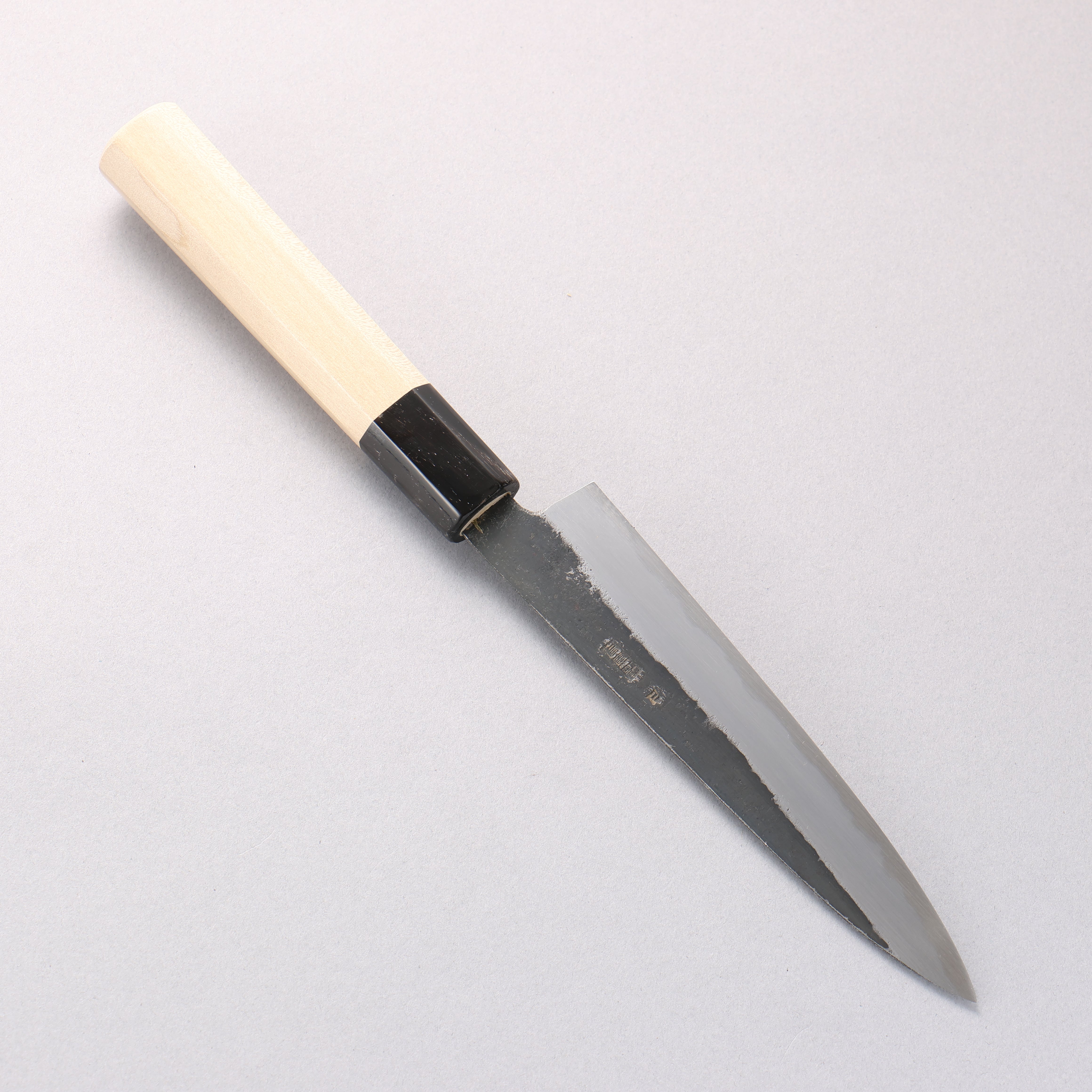 Kikuzuki White Steel Nr. 2, schwarz lackierter Petty-Utility-Griff, 150 mm, Magnolienholz