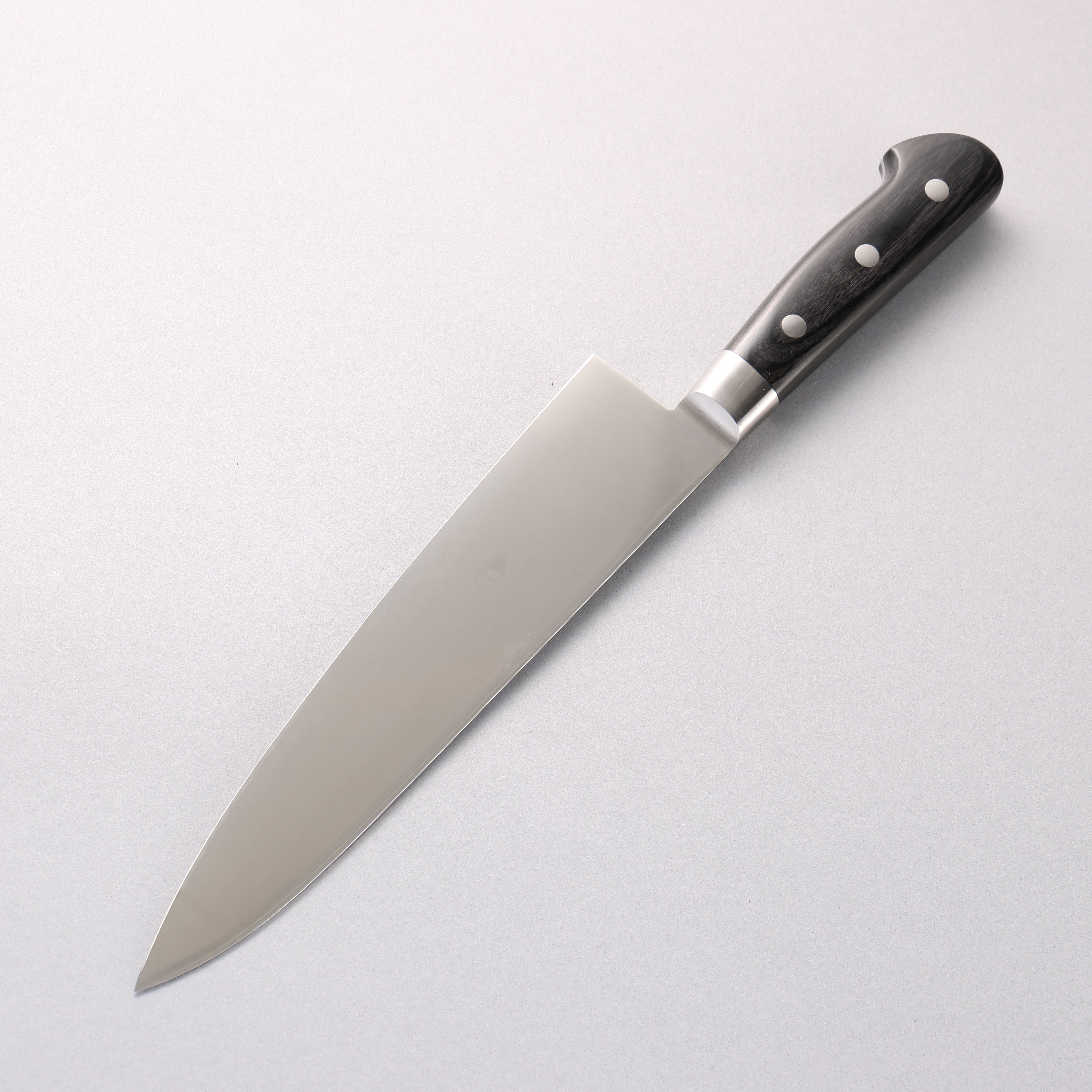 Iseya Molybdenum Gyuto 210mm Black Pakka wood Handle - Japanny - Best Japanese Knife