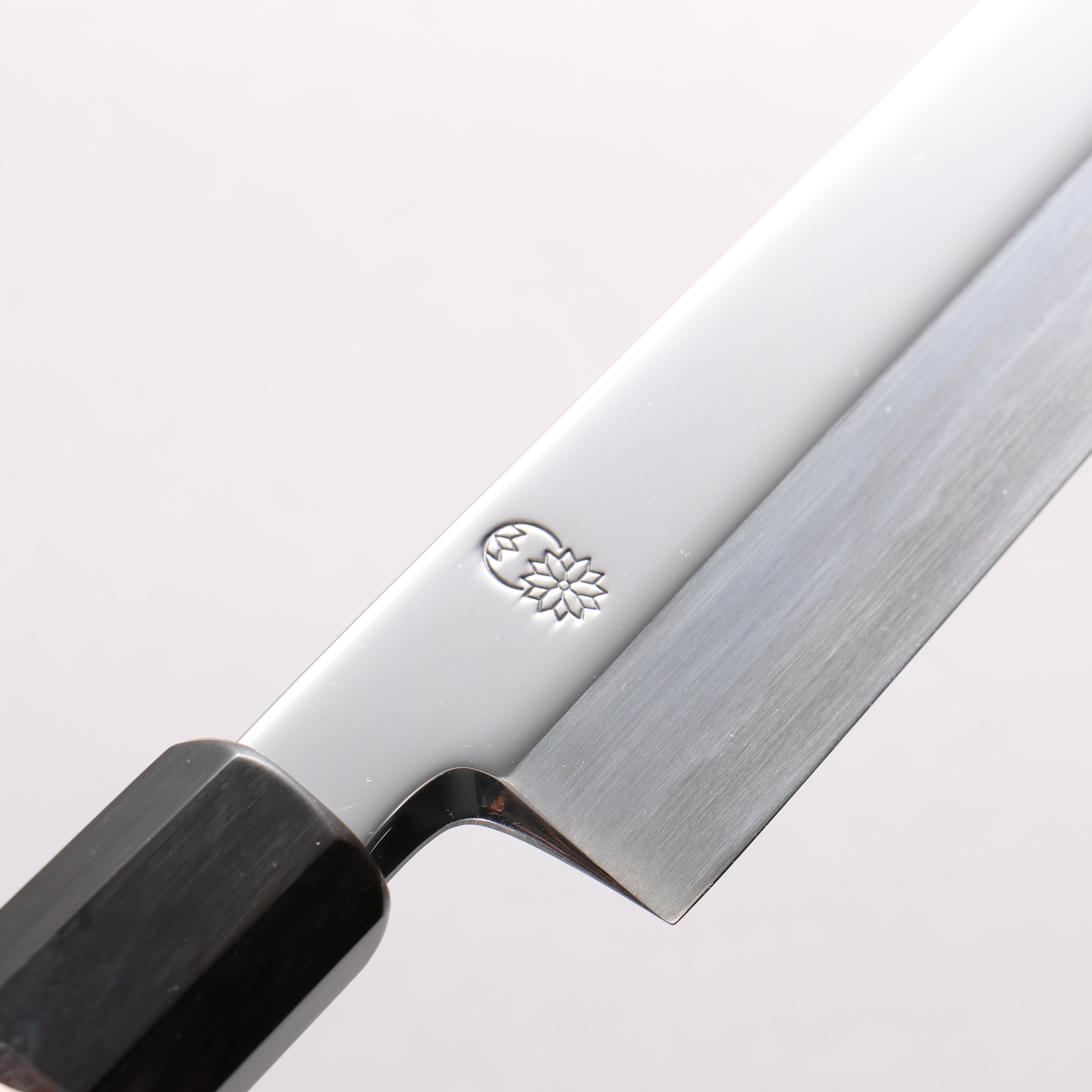 Choyo Blue Steel No.1 Mirrored Finish Kiritsuke Yanagiba 300mm Ebony Wood (ferrule: Black Water Buffalo Horn) Handle - Japanny - Best Japanese Knife