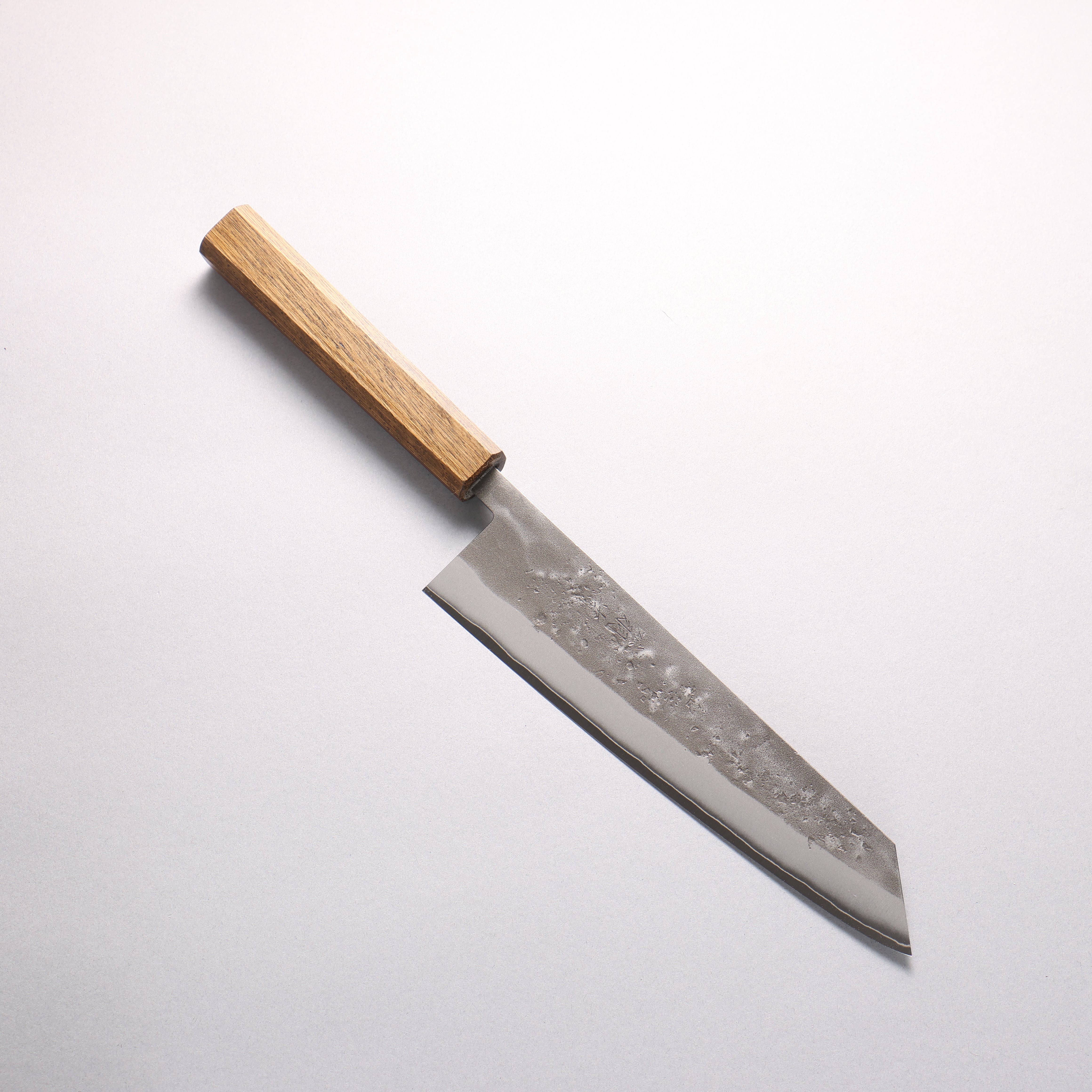 Oul SLD Nashiji Kiritsuke Gyuto 200mm Oak (Enkoku / Smoky black) Handle - Japanny - Best Japanese Knife