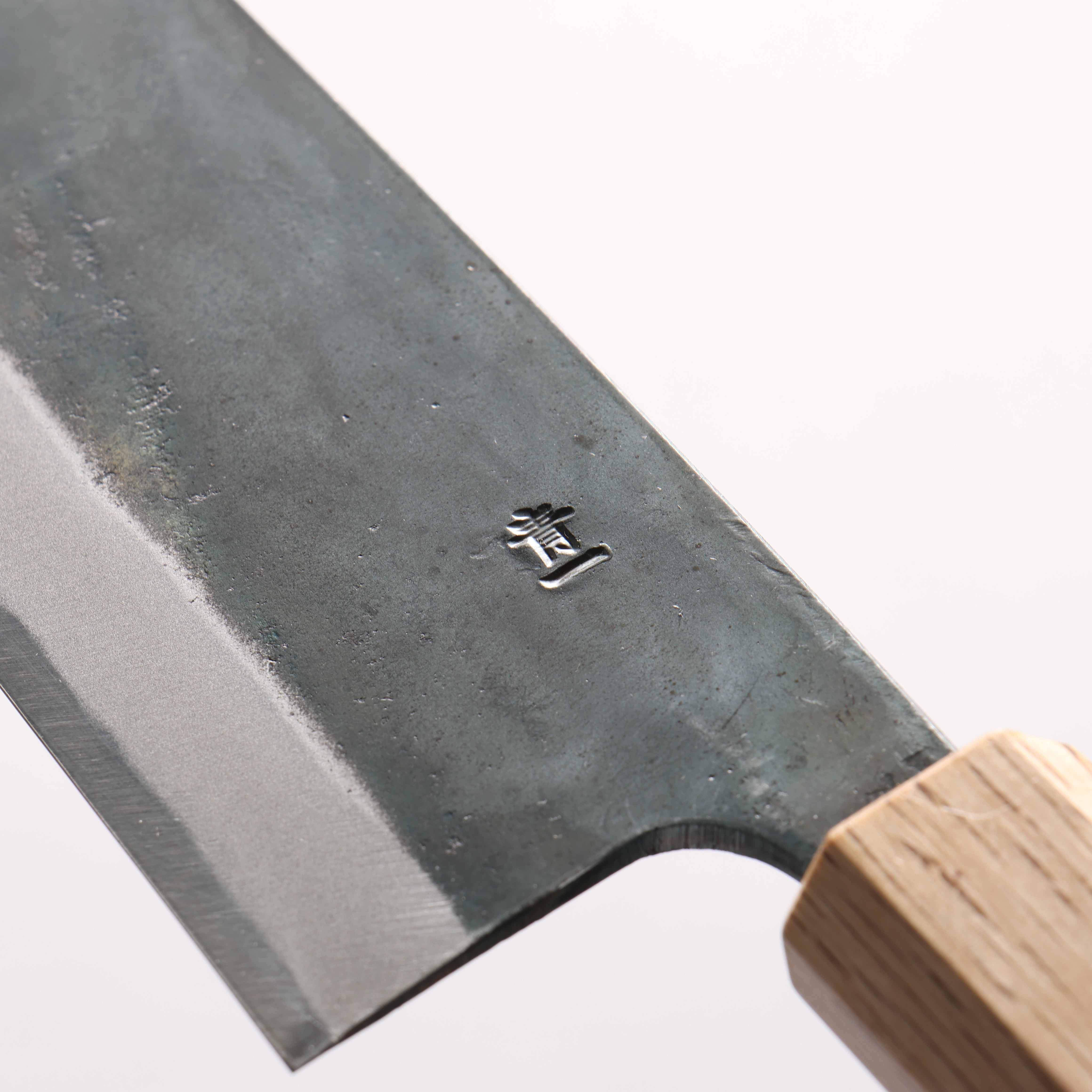 Seisuke Blue Steel No.1 Black Finished Kiritsuke Gyuto 240mm Rosewood (ferrule: Oak) Handle - Japanny - Best Japanese Knife