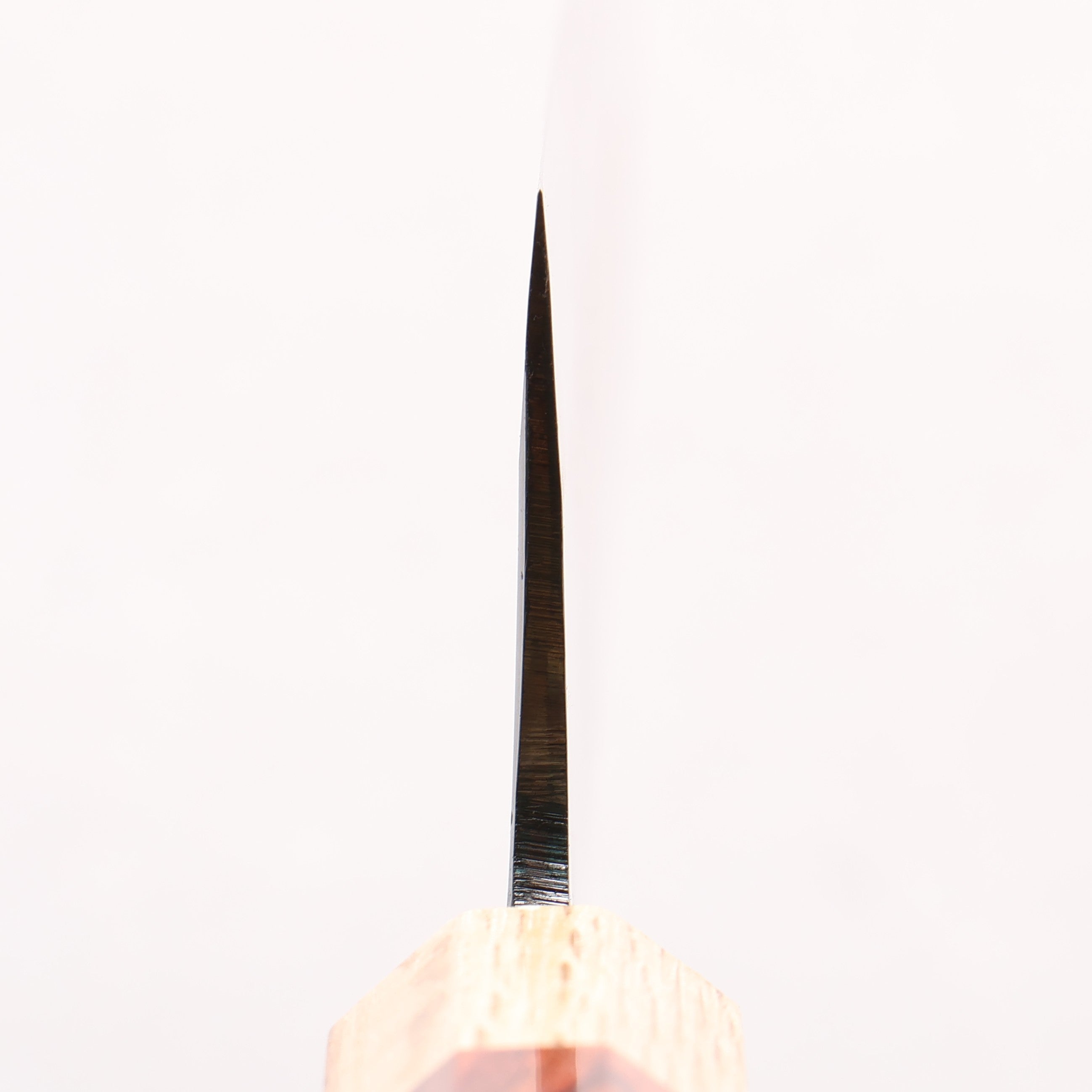 Seisuke Blue Steel No.1 Black Finished Kiritsuke Gyuto 240mm Rosewood (ferrule: Oak) Handle - Japanny - Best Japanese Knife