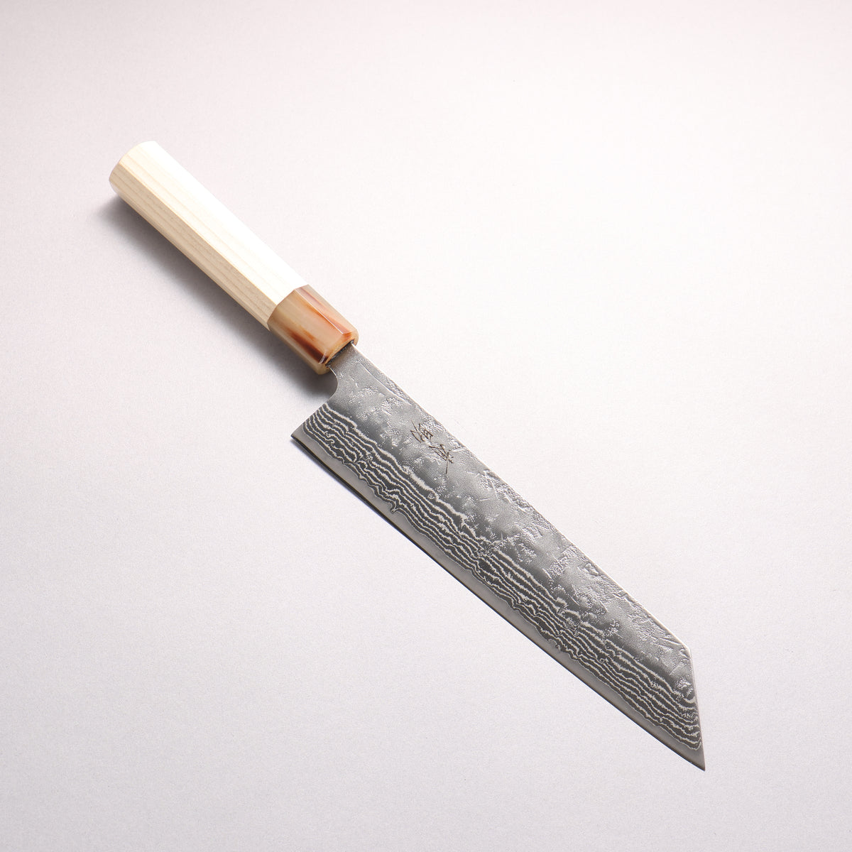 Seisuke Swedish Steel-stn Damascus Washiji Kiritsuke Gyuto 210mm Magnolia Handle - Japanny - Best Japanese Knife