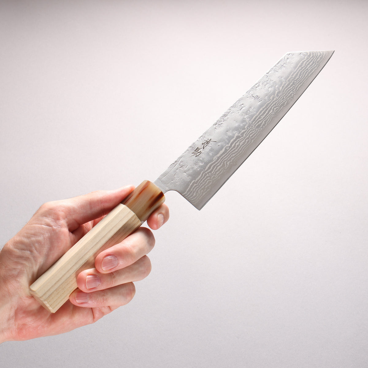 Seisuke Swedish Steel-stn Damascus Washiji Kiritsuke Gyuto 210mm Magnolia Handle - Japanny - Best Japanese Knife