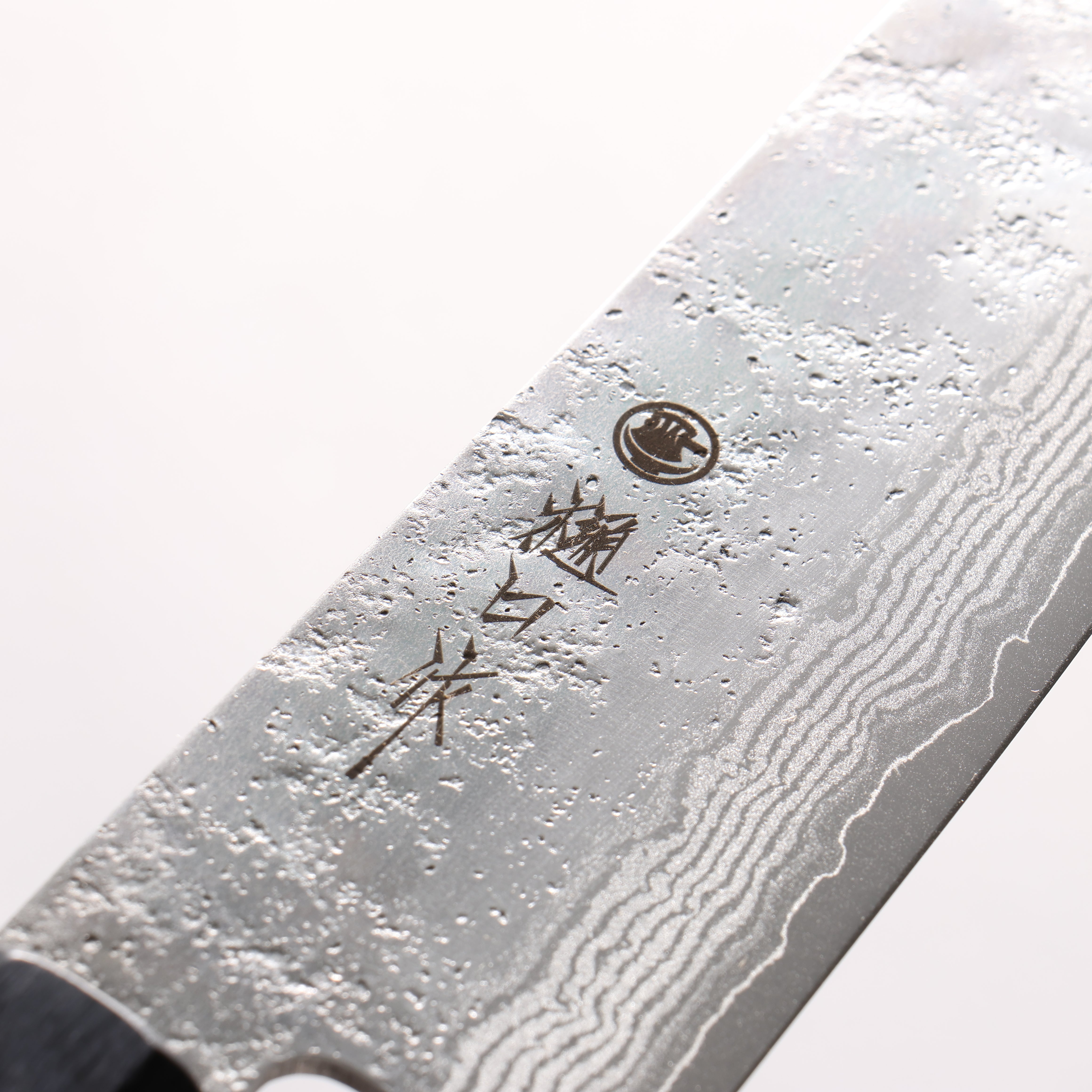Higuchi VG10 8 Layer Damascus Nashiji Gyuto 210mm Gray Pakka wood Handle - Japanny - Best Japanese Knife